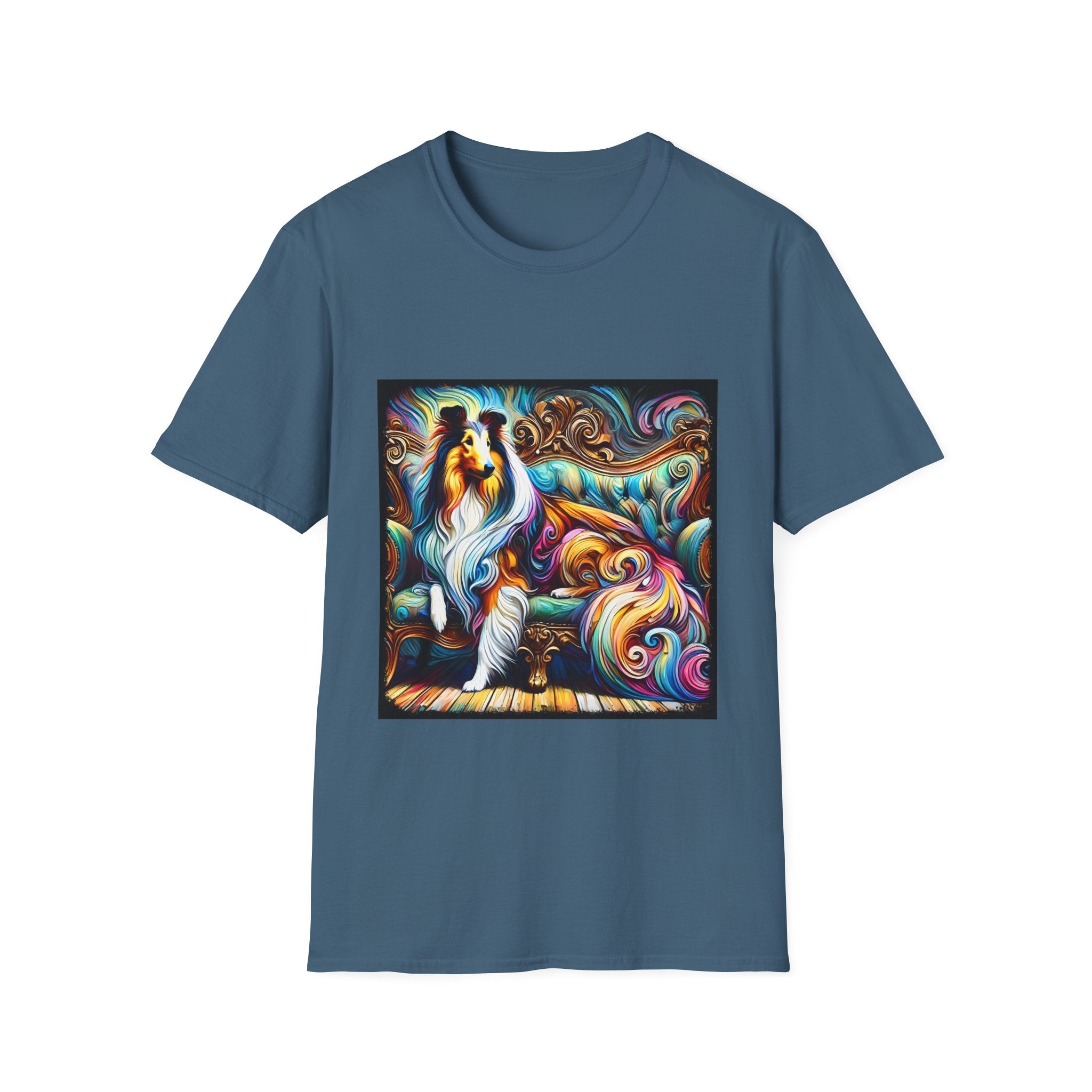 Collie Pastel Swirl | Unisex Dog T-Shirt