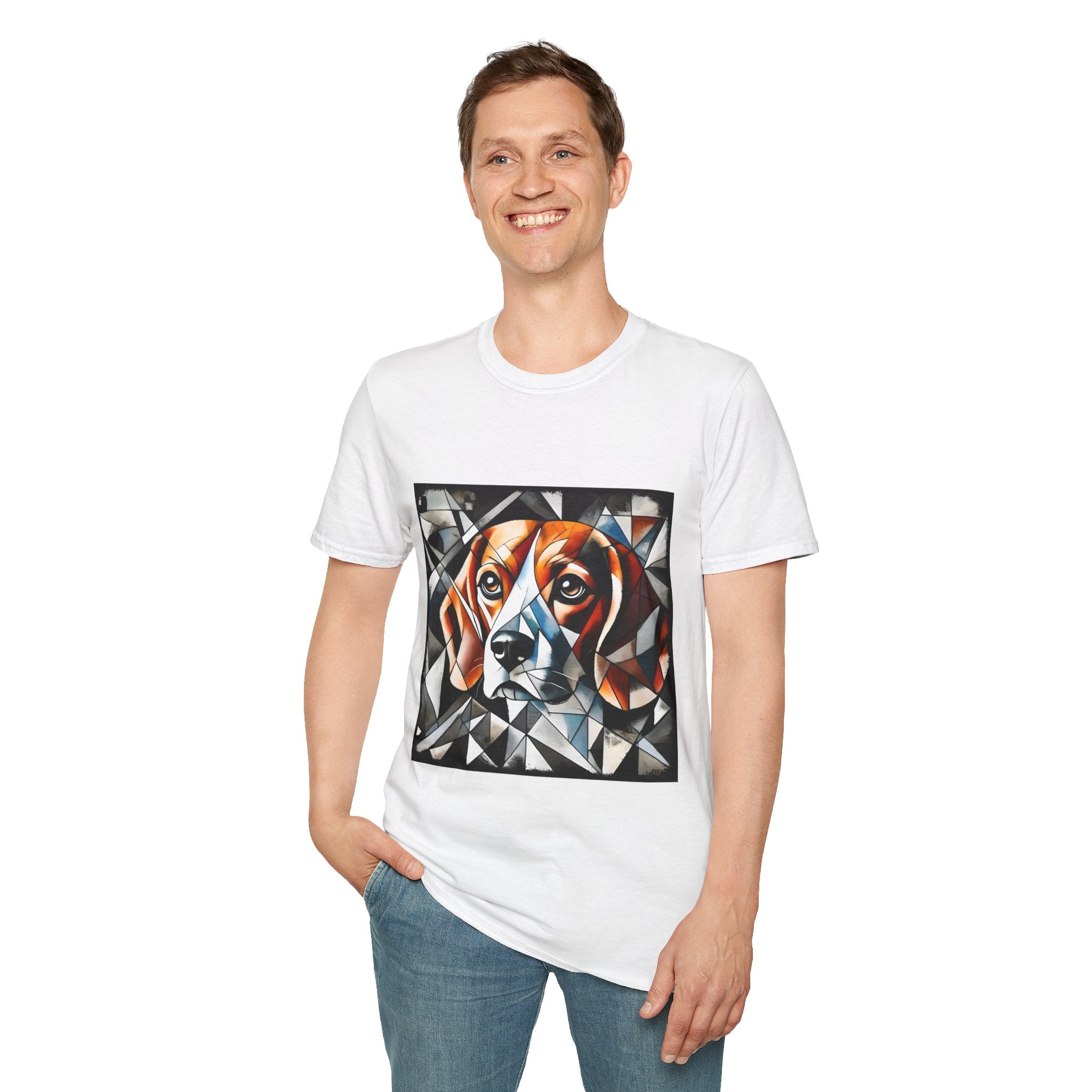 Beagle Bold Geometric | Unisex Dog T-Shirt