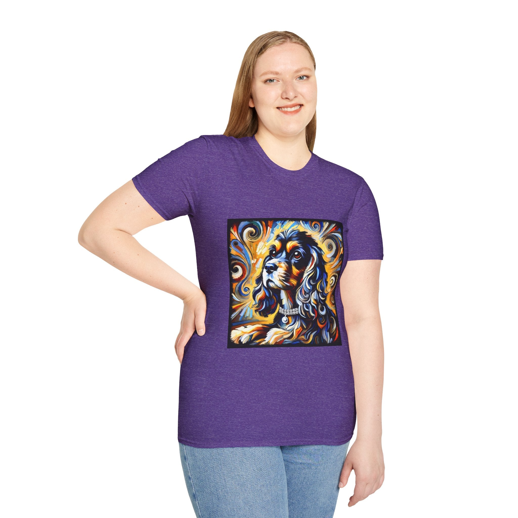 Cocker Spaniel Sun Swirl | Unisex Dog T-Shirt