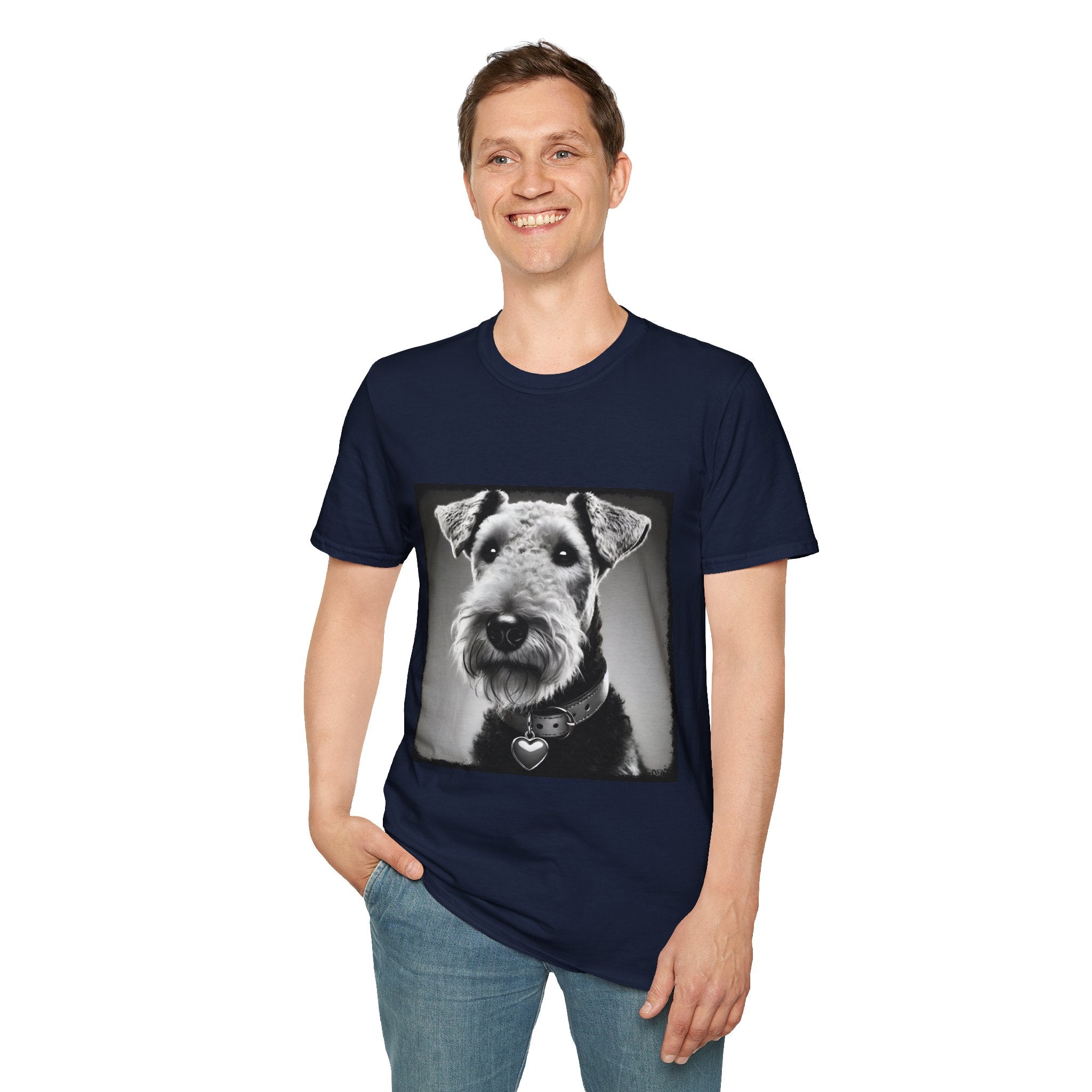 Airedale Terrier Shirt | Heart Charm Dog Lover Tee