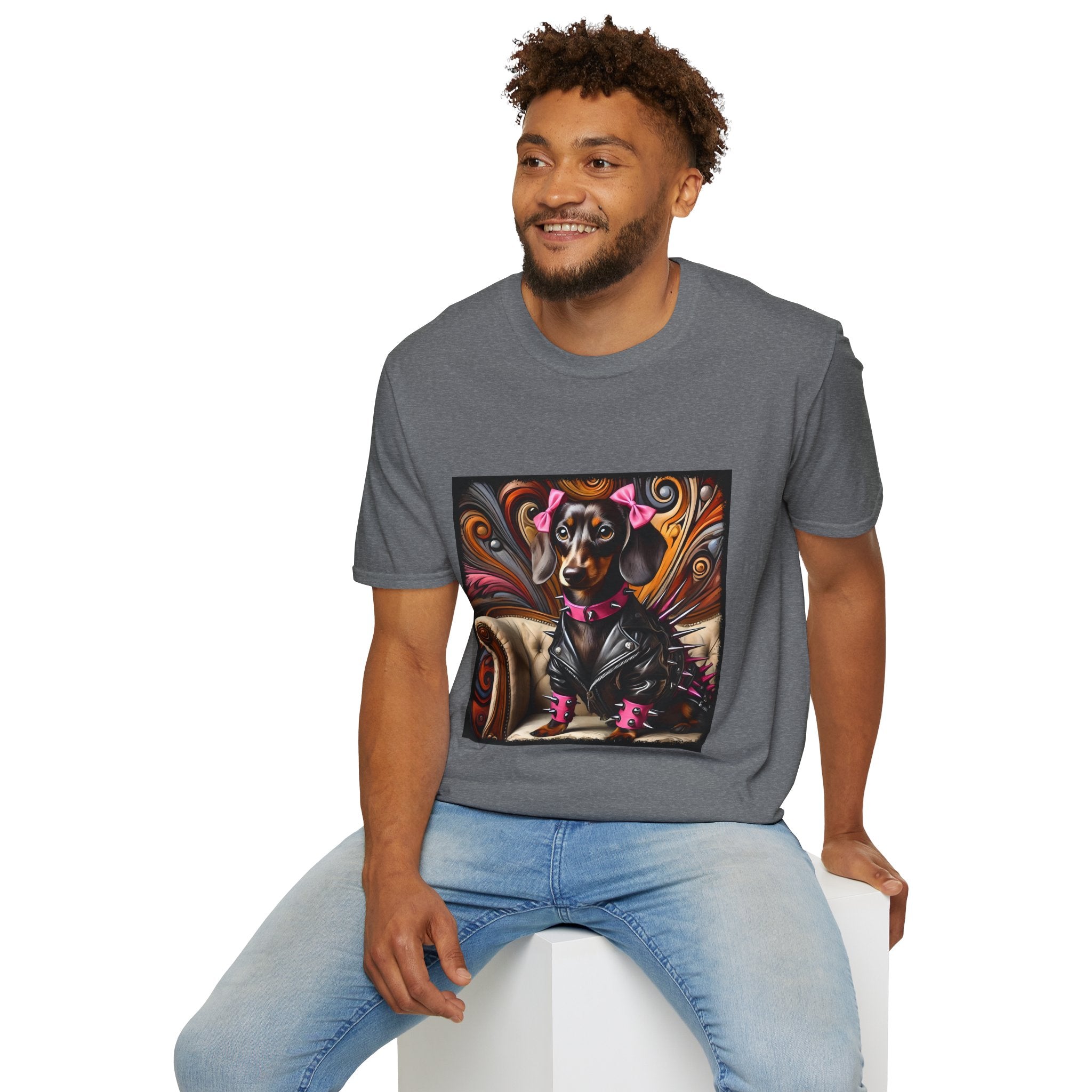 Dachshund Edgy Rocker | Unisex Dog T-Shirt