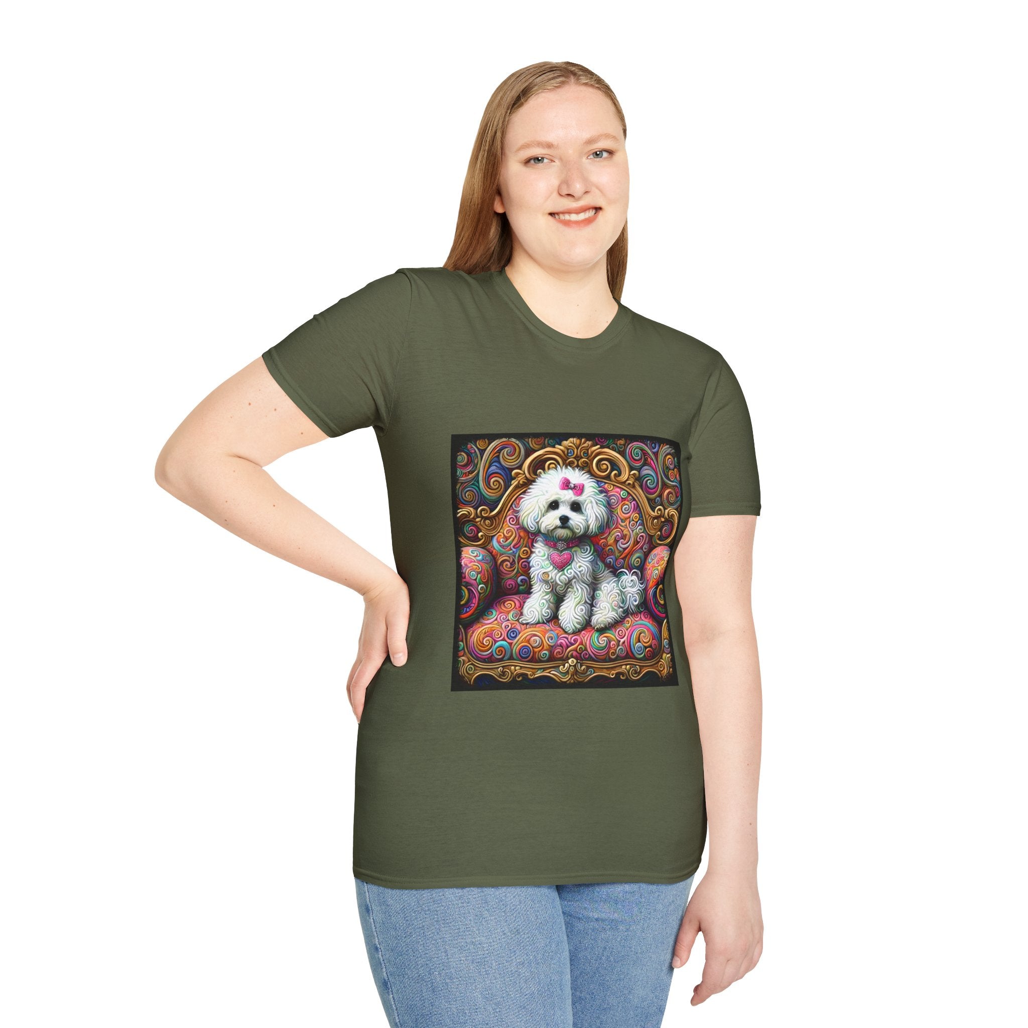 Bichon Frise Love Swirl | Unisex Dog T-Shirt