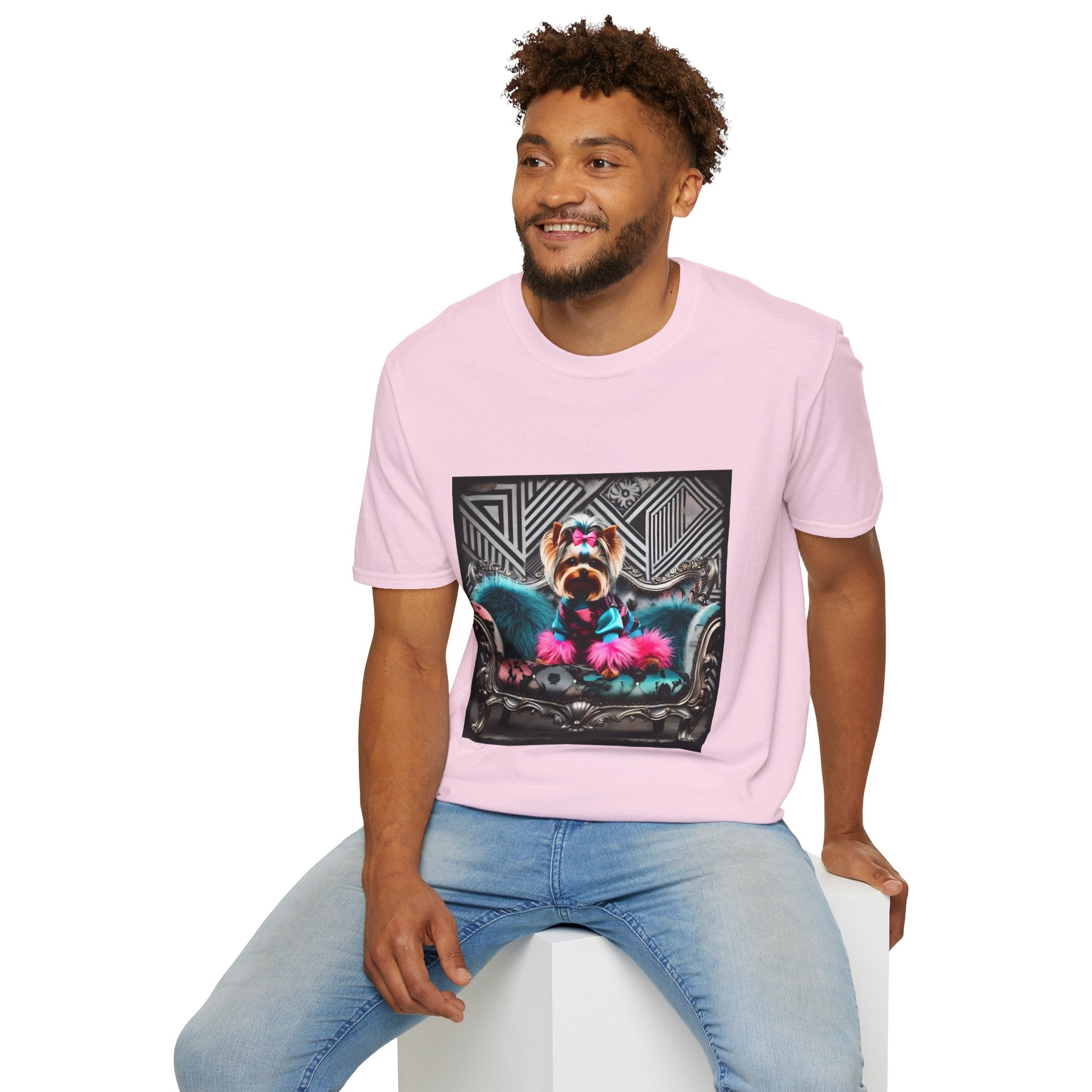 Yorkshire Terrier Chic Rocker | Unisex Dog T-Shirt