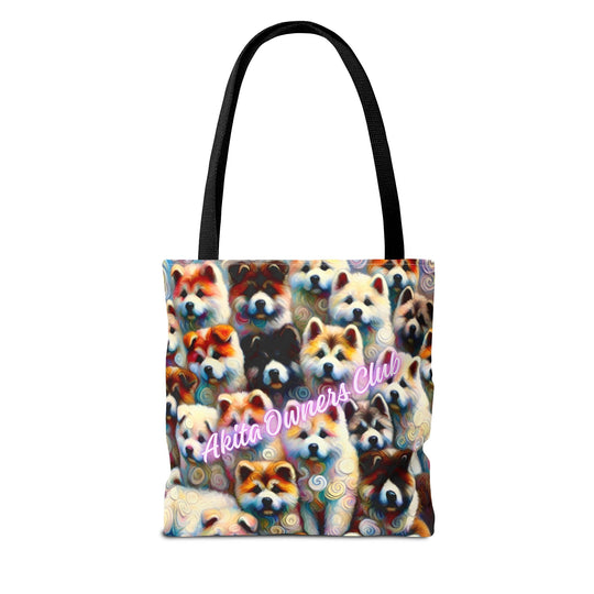Akita Tote Bag Owners Club Dog Lover Gift tote bag in black
