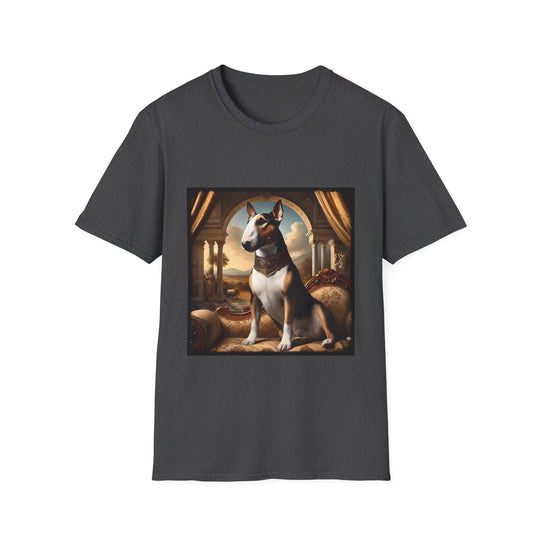 Bull Terrier Royalty design dog lover unisex t-shirt in dark heather