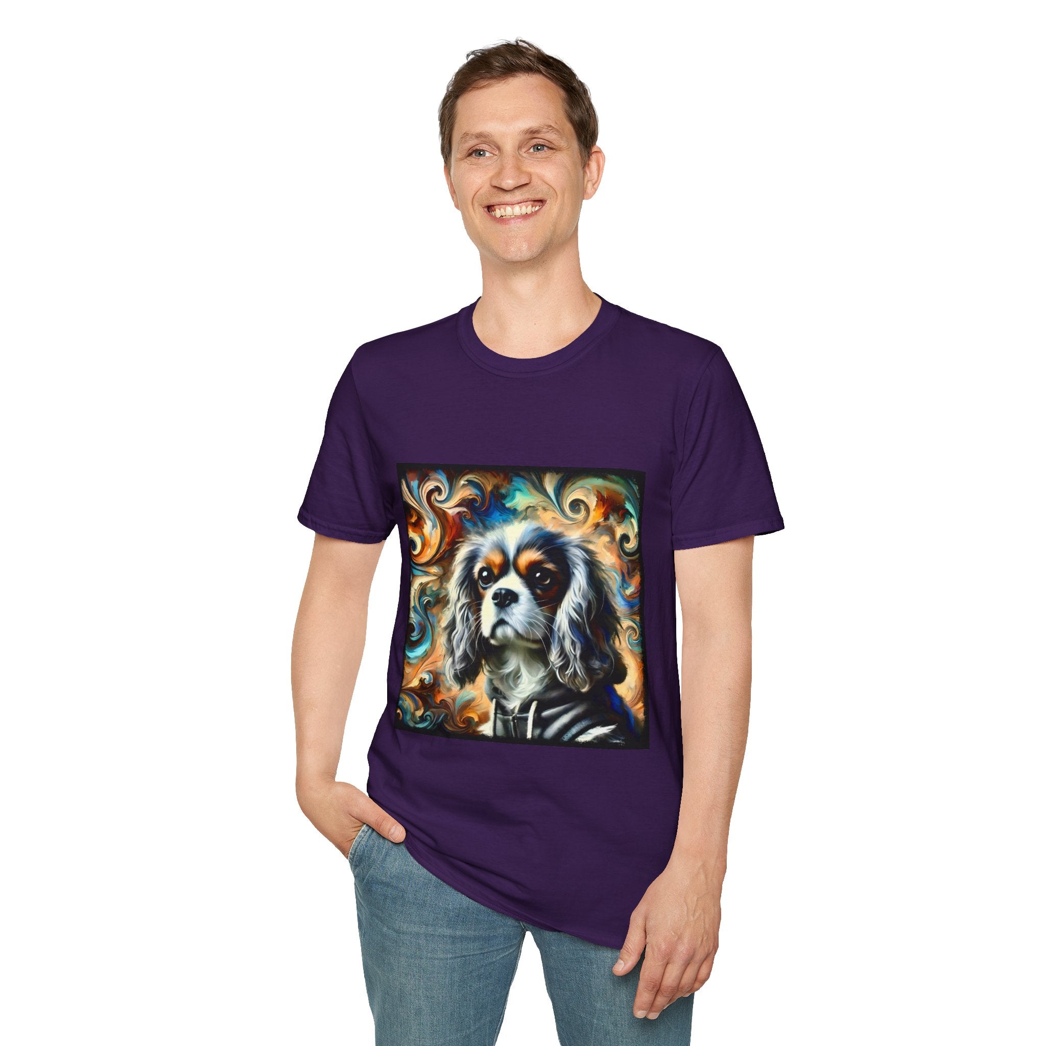 Cavalier King Charles Spaniel Silver Swirl | Unisex Dog T-Shirt