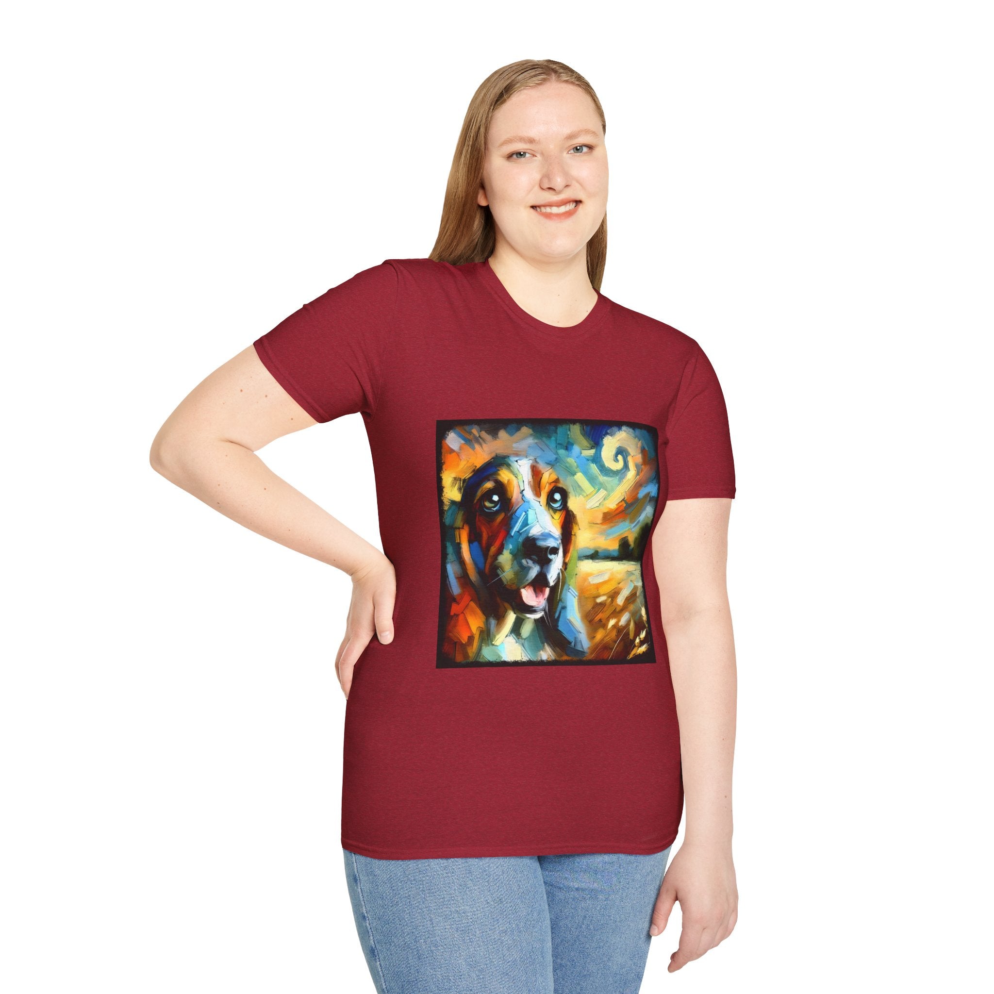 Basset Hound Sun Swirl | Unisex Dog T-Shirt