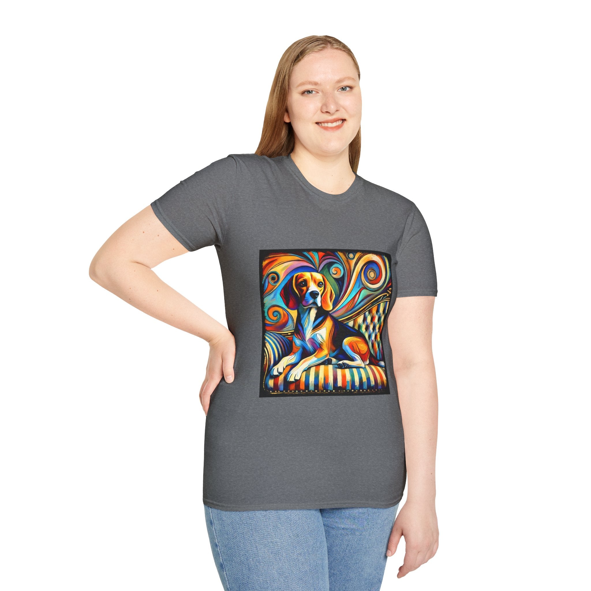 Beagle Vivid Sun Swirl  | Unisex Dog T-Shirt