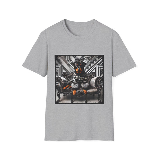 Rottweiler Modern Diva design dog lover unisex t-shirt in sport grey