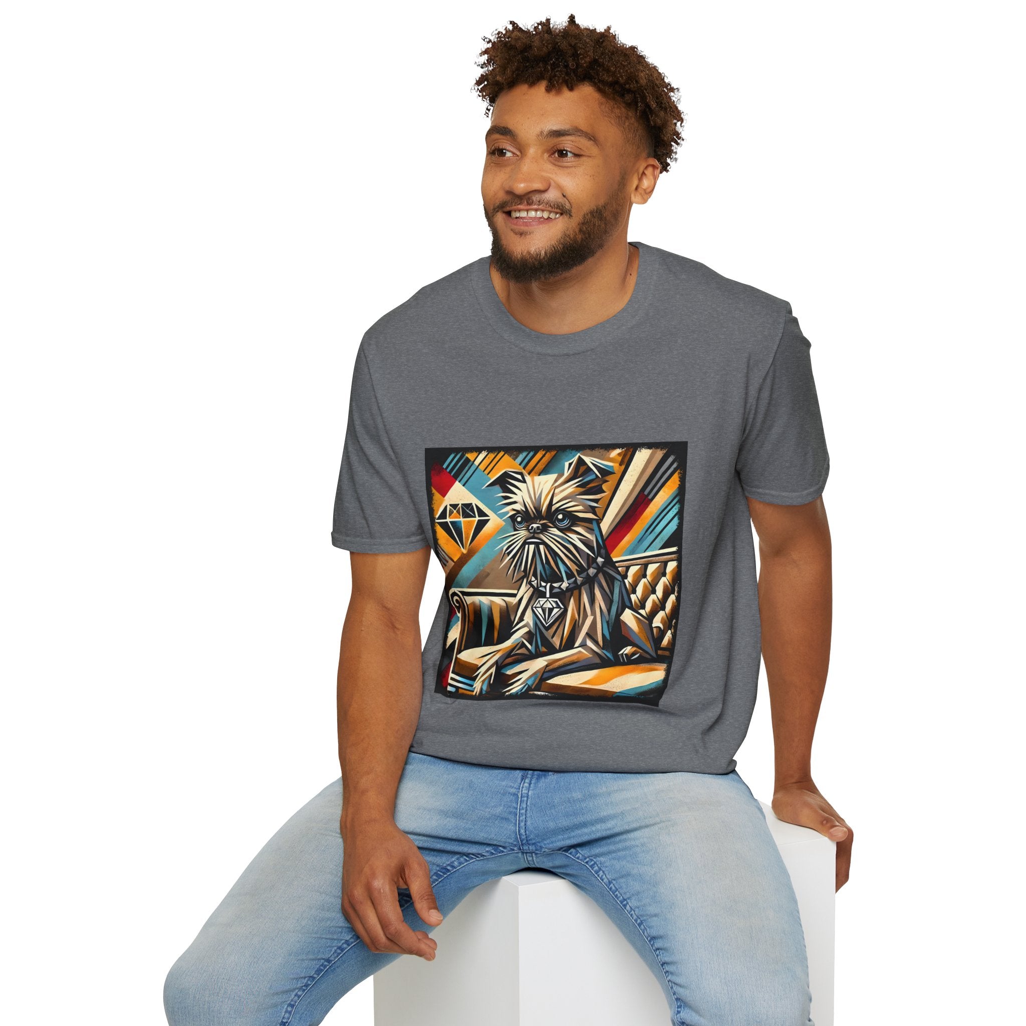 Brussels Griffon Vivid Geometric | Unisex Dog T-Shirt