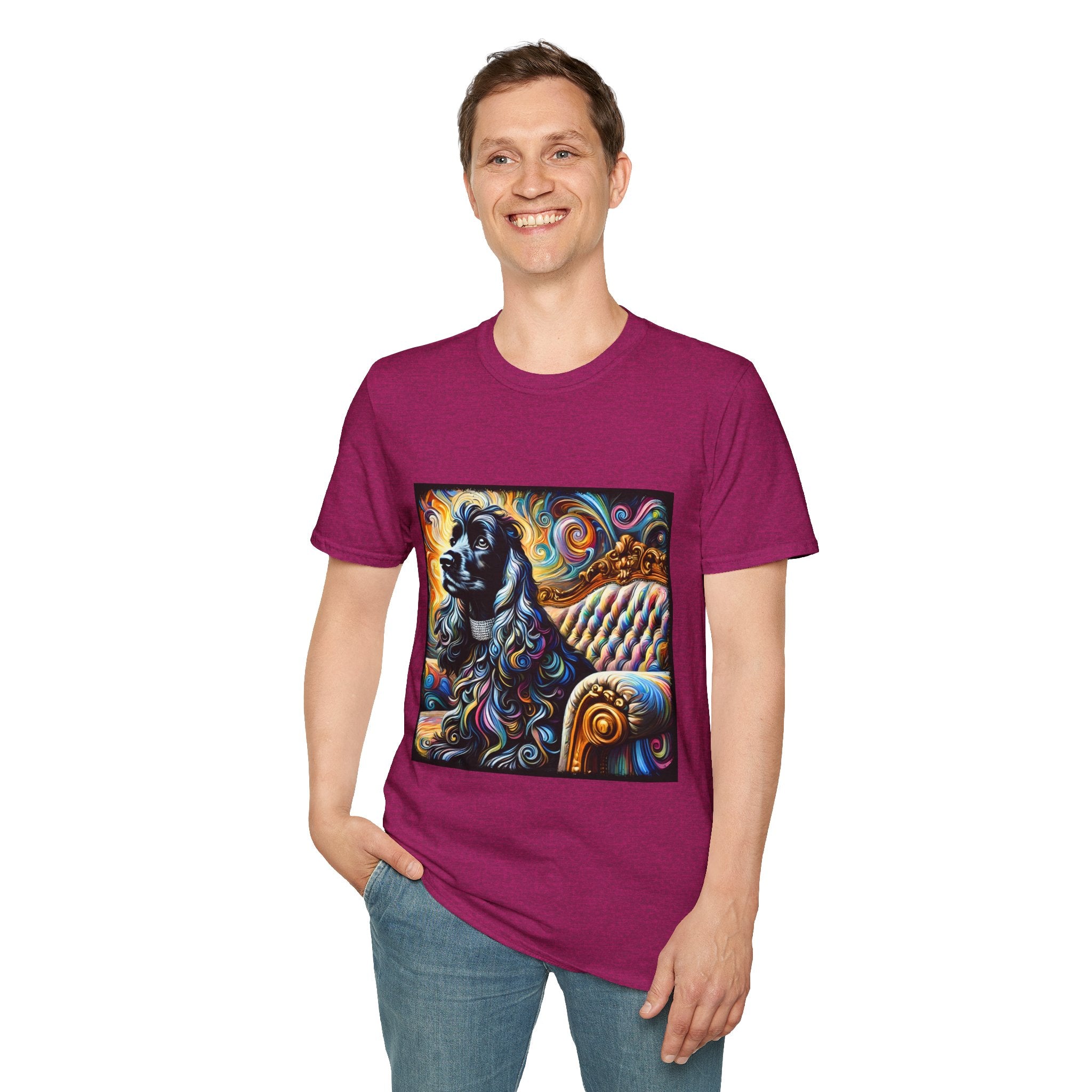 Cocker Spaniel Bold Swirl | Unisex Dog T-Shirt
