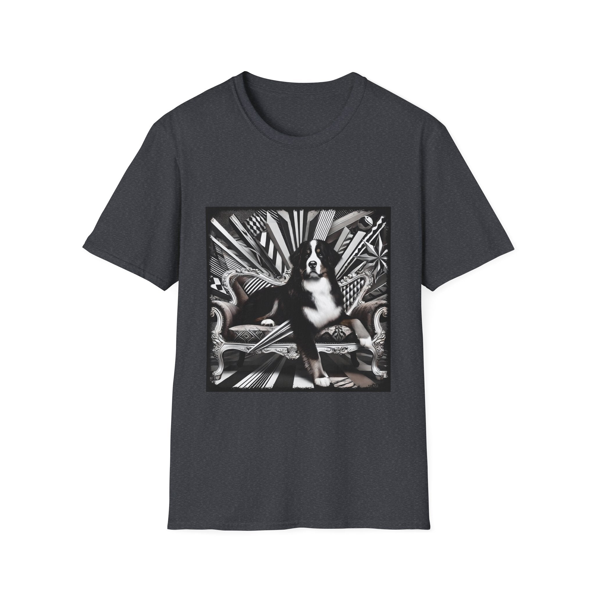 Bernese Mountain Dog B&W Bold | Unisex Dog T-Shirt