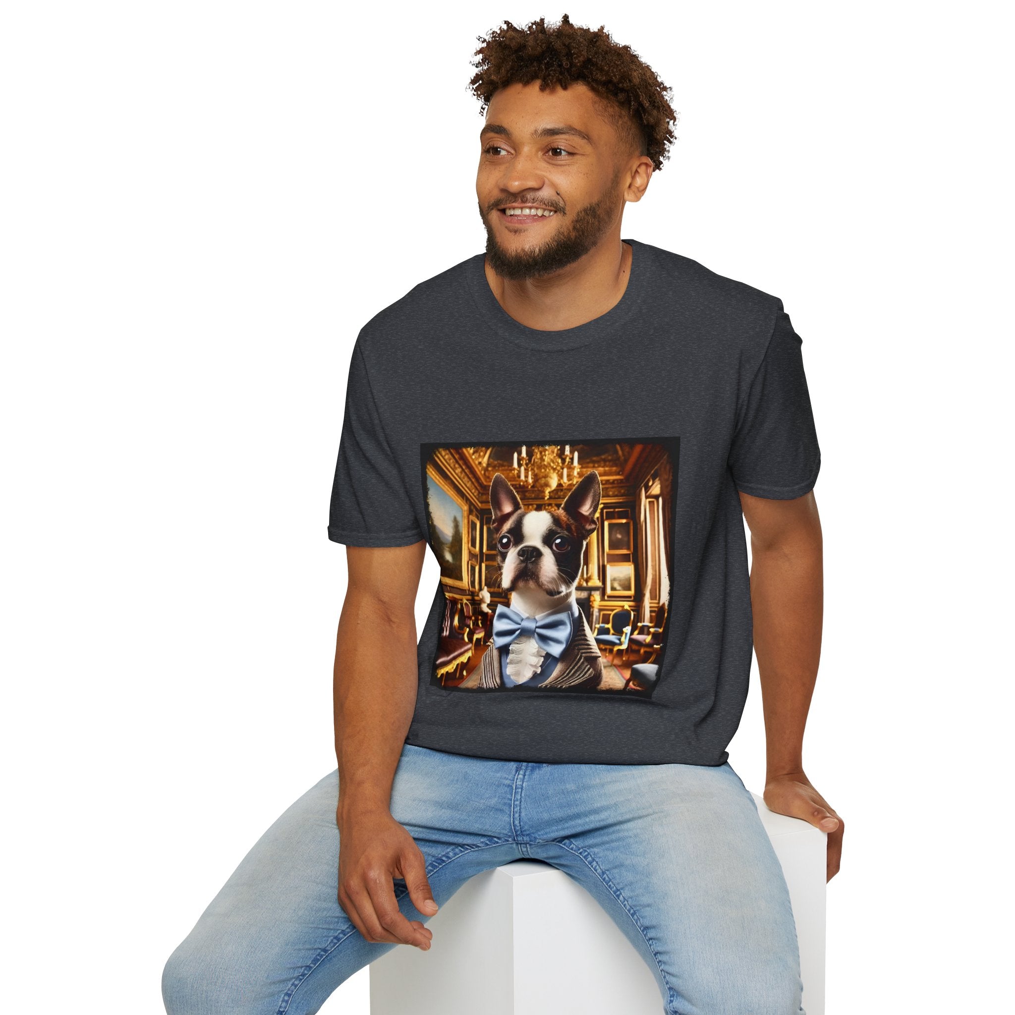 Boston Terrier Rich Rougue | Unisex Dog T-Shirt