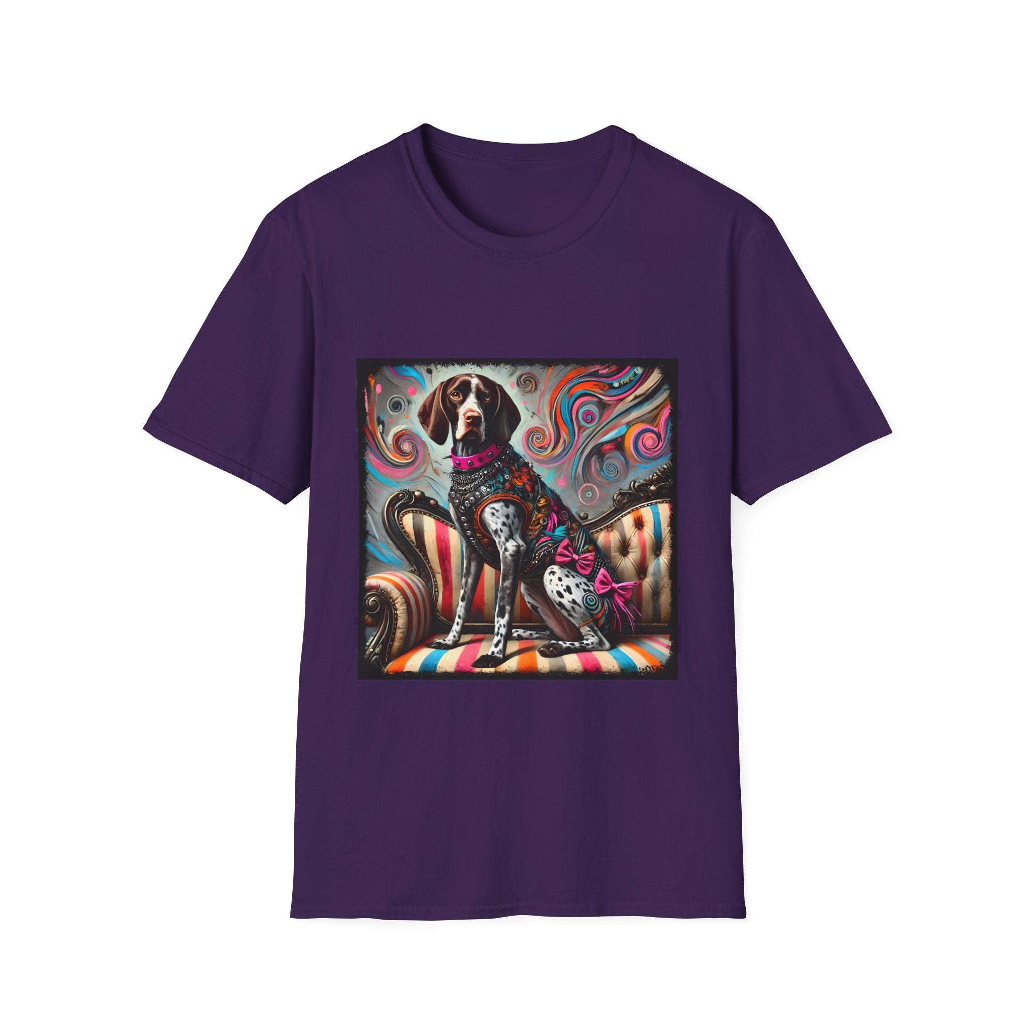 German Shorthaired Pointer Pink Rocker | Unisex Dog T-Shirt