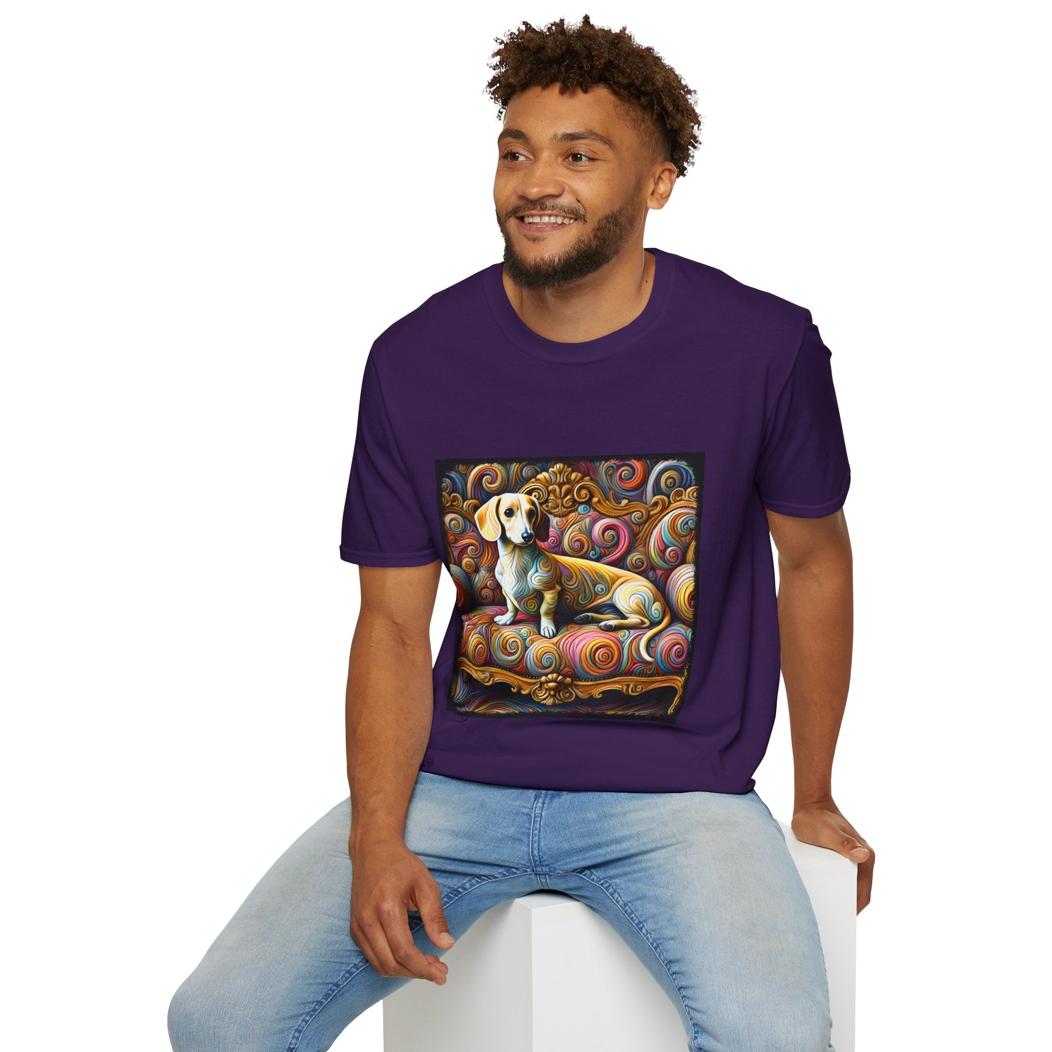 Dachshund Exquisite Swirl | Unisex Dog T-Shirt
