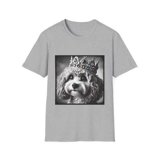 Cavapoo King Supreme design dog lover unisex t-shirt in sport grey
