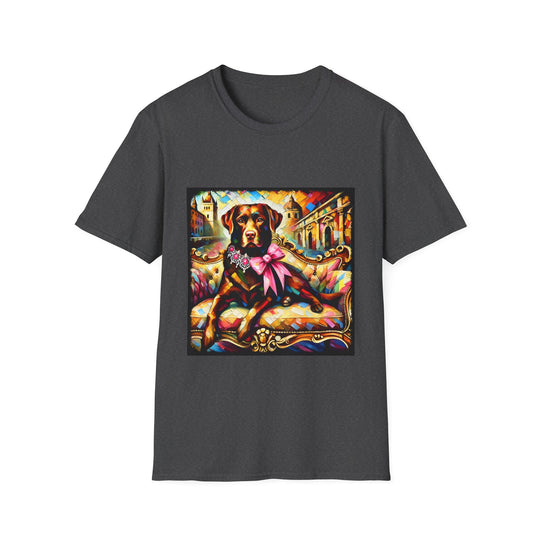 Labrador Retriever Diamond Princess Classic design dog lover unisex t-shirt in dark heather