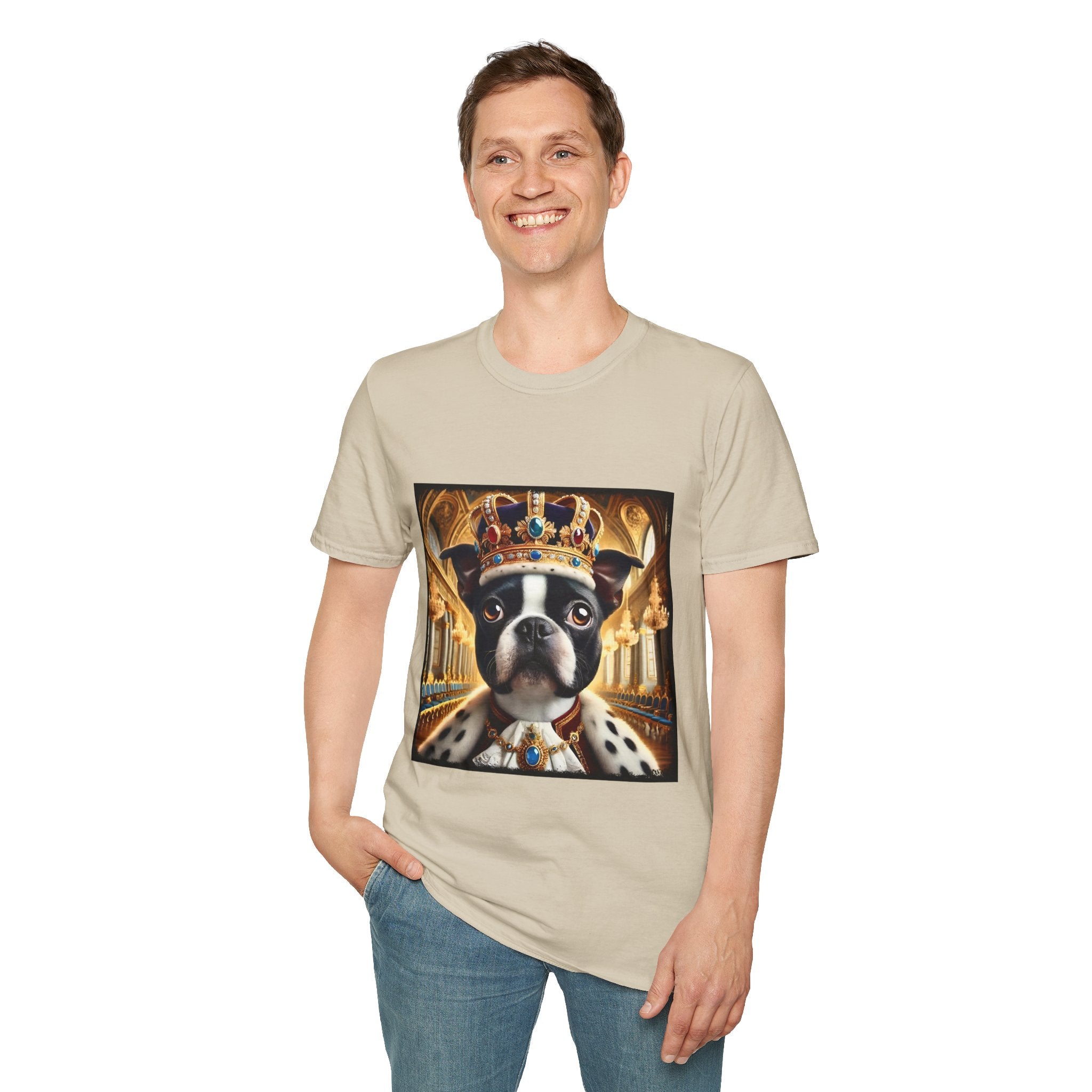 Boston Terrier Mighty Monarch | Unisex Dog T-Shirt
