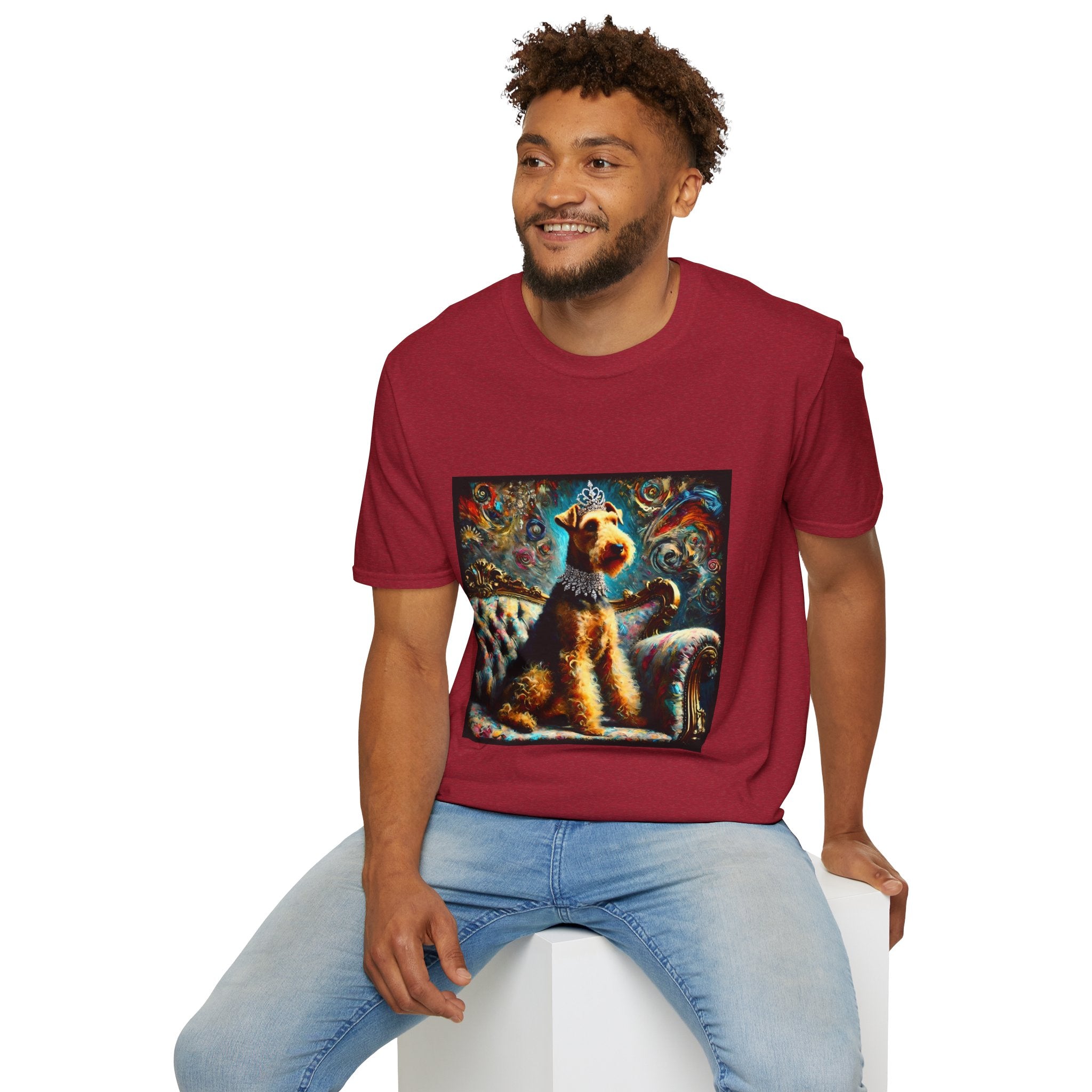 Airedale Terrier Shirt | Diamond Princess Swirl Dog Lover Tee