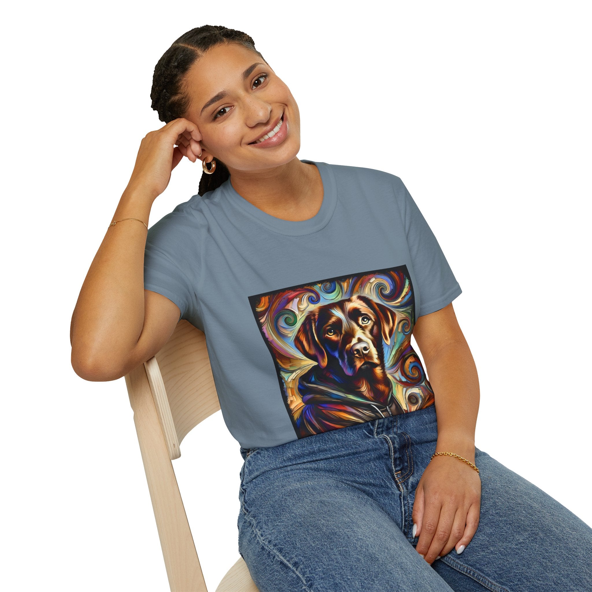 Labrador Retriever Relaxed Swirl | Unisex Dog T-Shirt