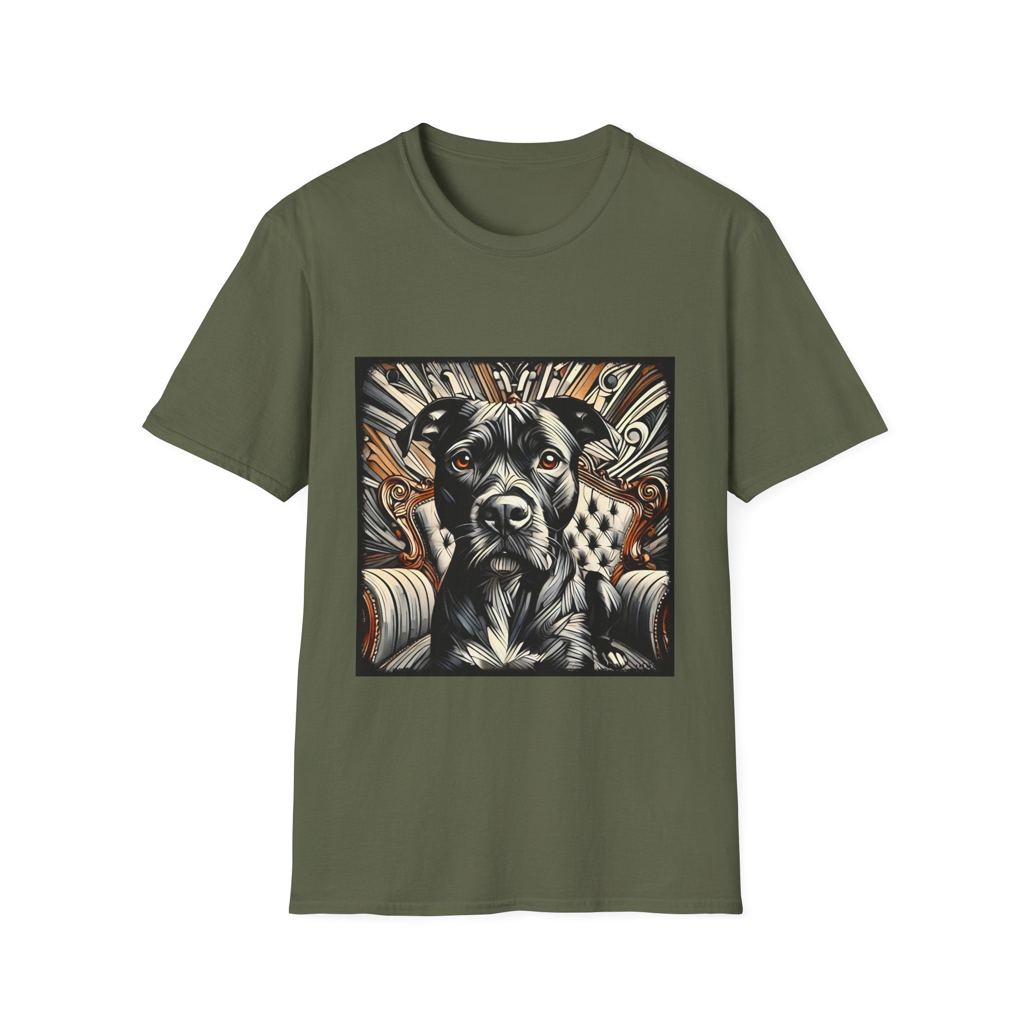 American Pit Bull Terrier Shirt | B&W Brown Eyes Dog Lover Tee