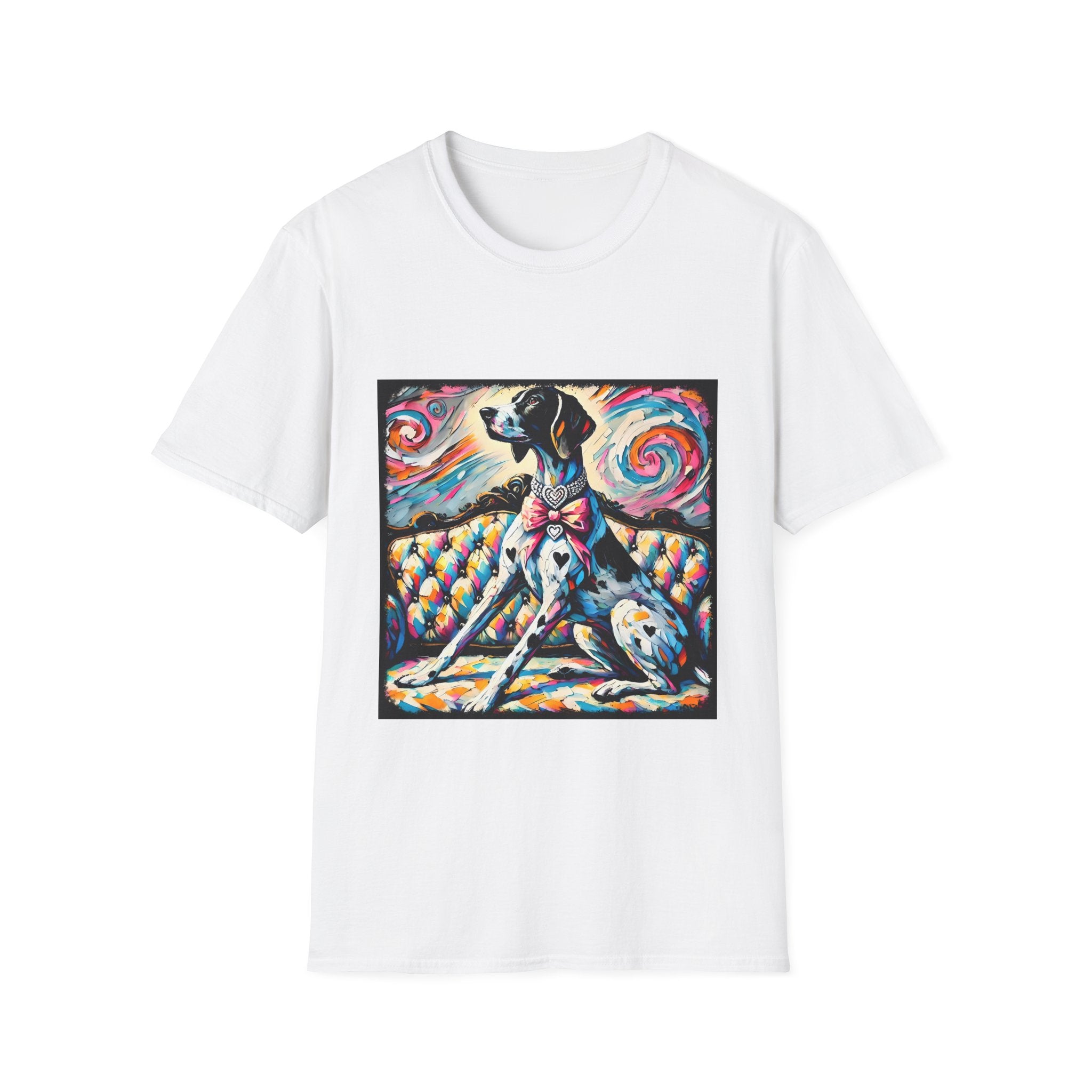 German Shorthaired Pointer Diamond Heart Swirl | Unisex Dog T-Shirt