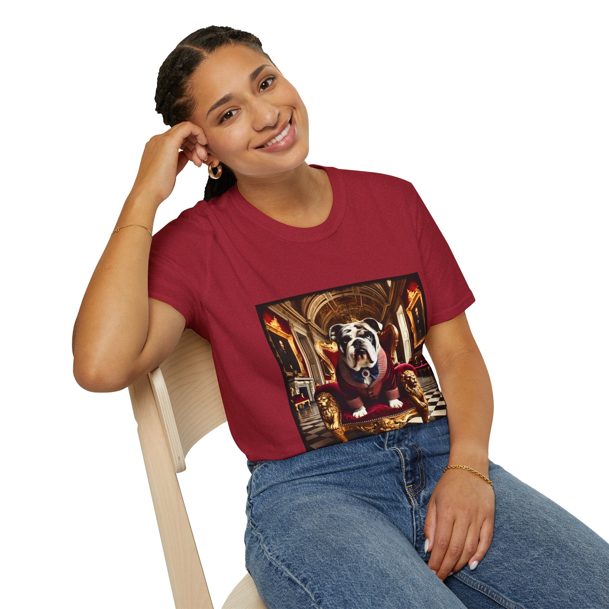 Bulldog Crimson King | Unisex Dog T-Shirt