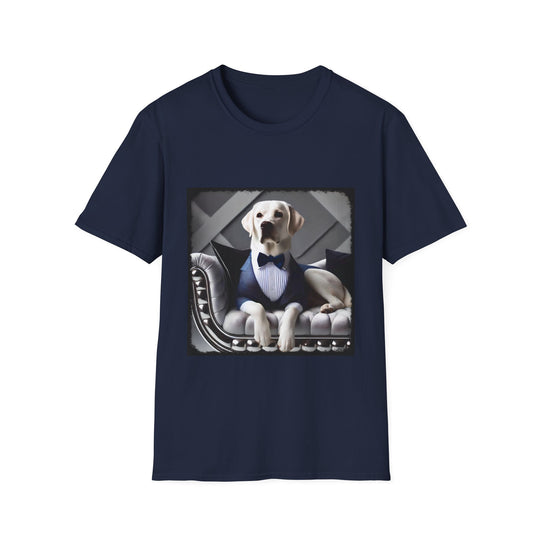 Labrador Retriever Sophisticated Sir design dog lover unisex t-shirt in navy