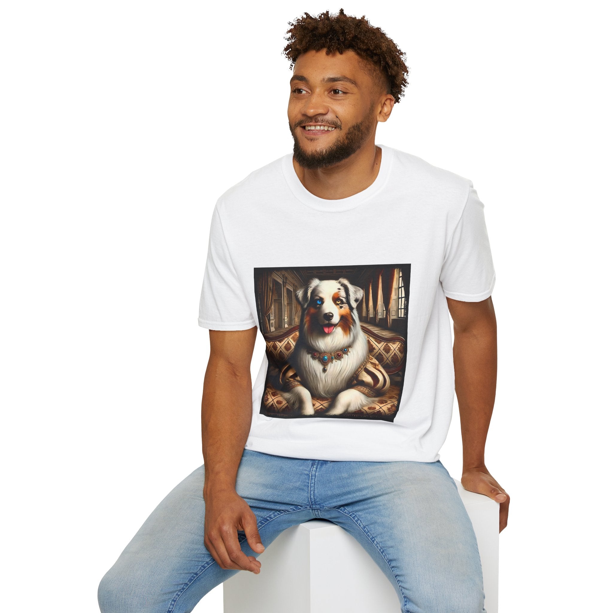 Australian Shepherd Poised Princess | Unisex Dog T-Shirt