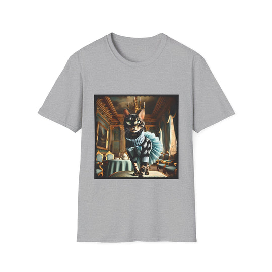 Bengal Cat Posh Prep design cat lover unisex t-shirt in sport grey