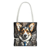 Pembroke Welsh Corgi Tote Bag Classic Gent Dog Lover Gift tote bag in white