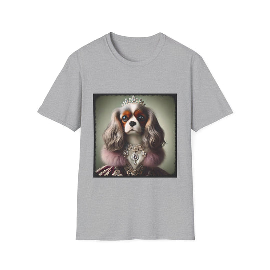 Cavalier King Charles Spaniel Diamond Drip design dog lover unisex t-shirt in sport grey