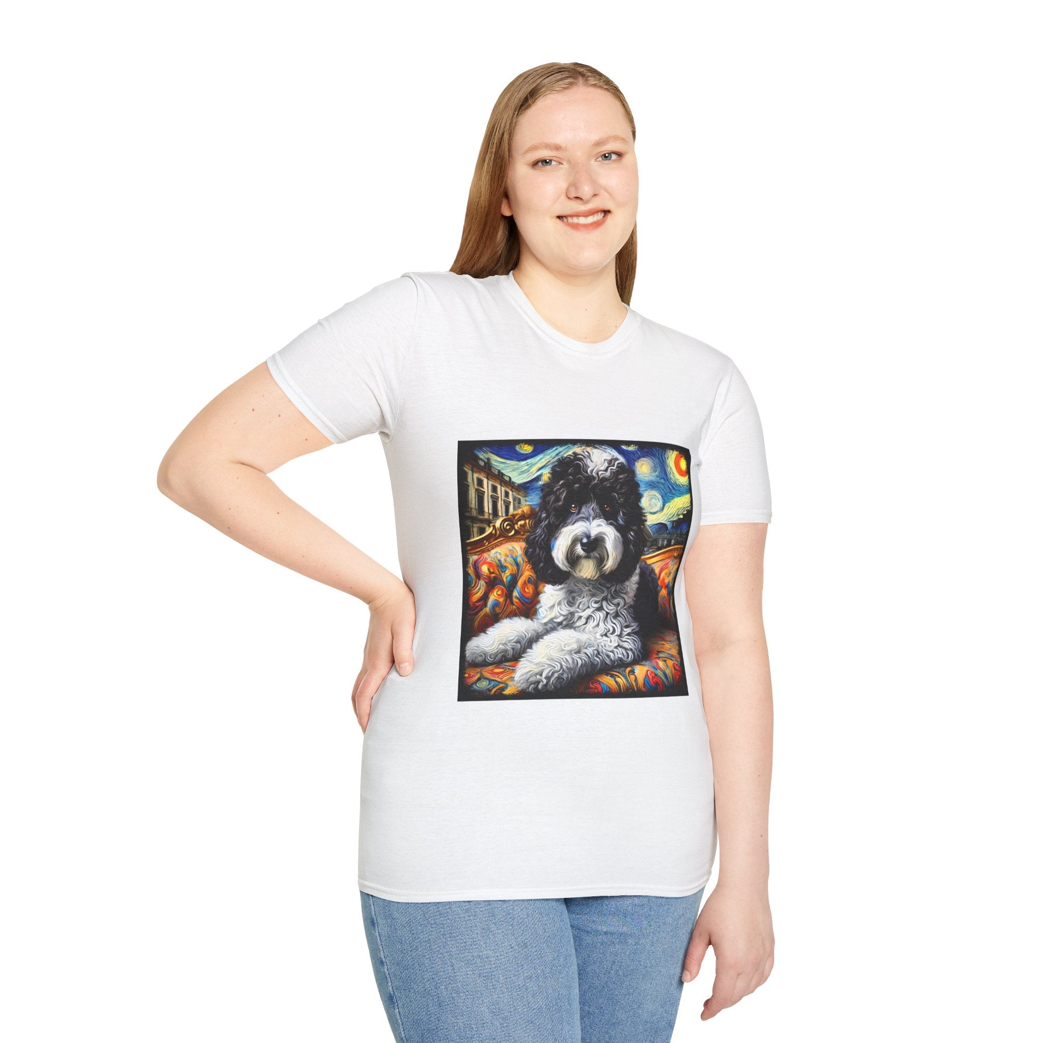 Sheepadoodle Starry Swirl | Unisex Dog T-Shirt