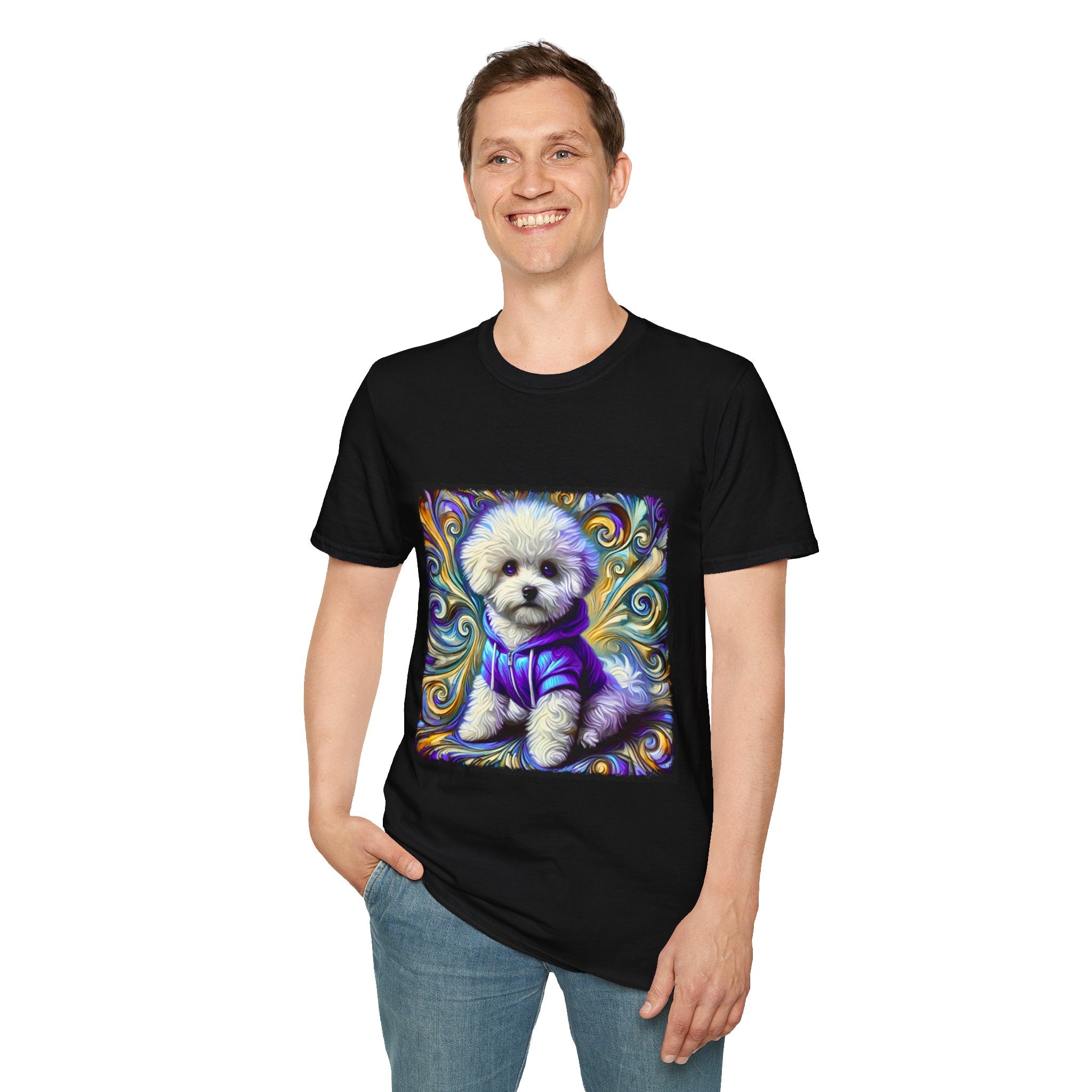 Bichon Frise Electric Swirl | Unisex Dog T-Shirt