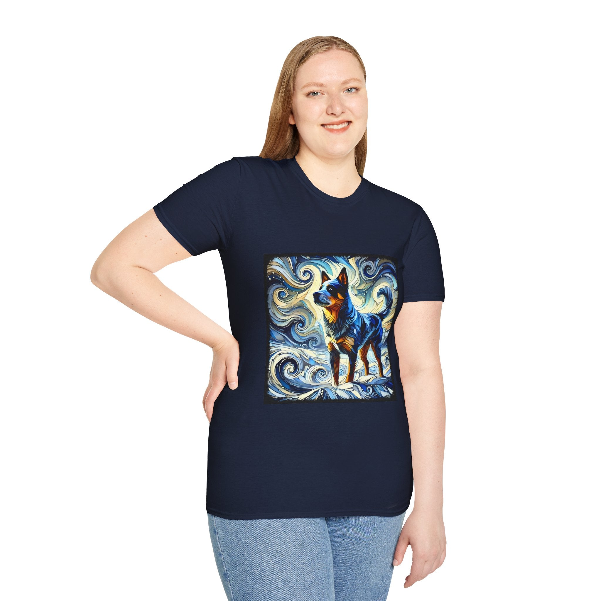 Australian Cattle Dog Blue Swirl | Unisex Dog T-Shirt