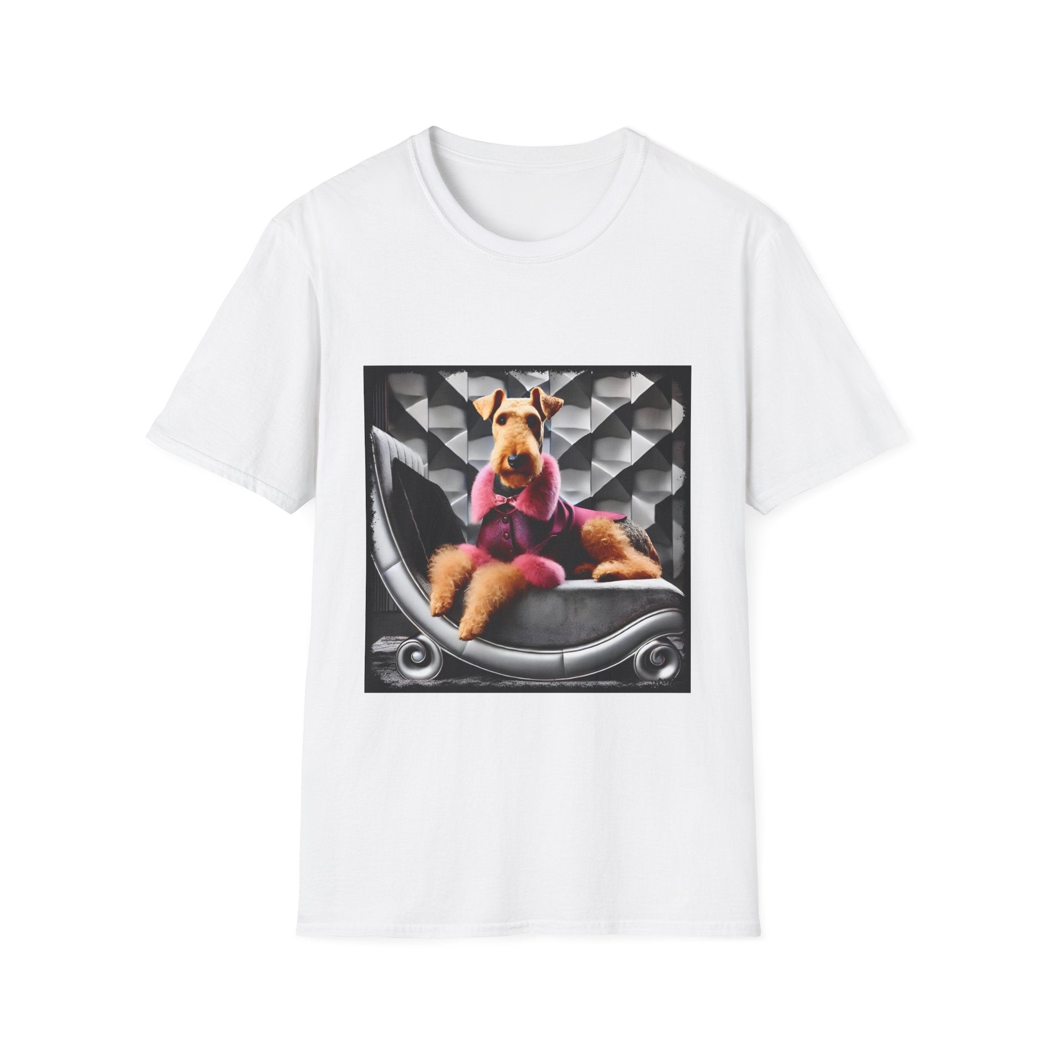 Airedale Terrier Shirt | Pink Star Dog Lover Tee