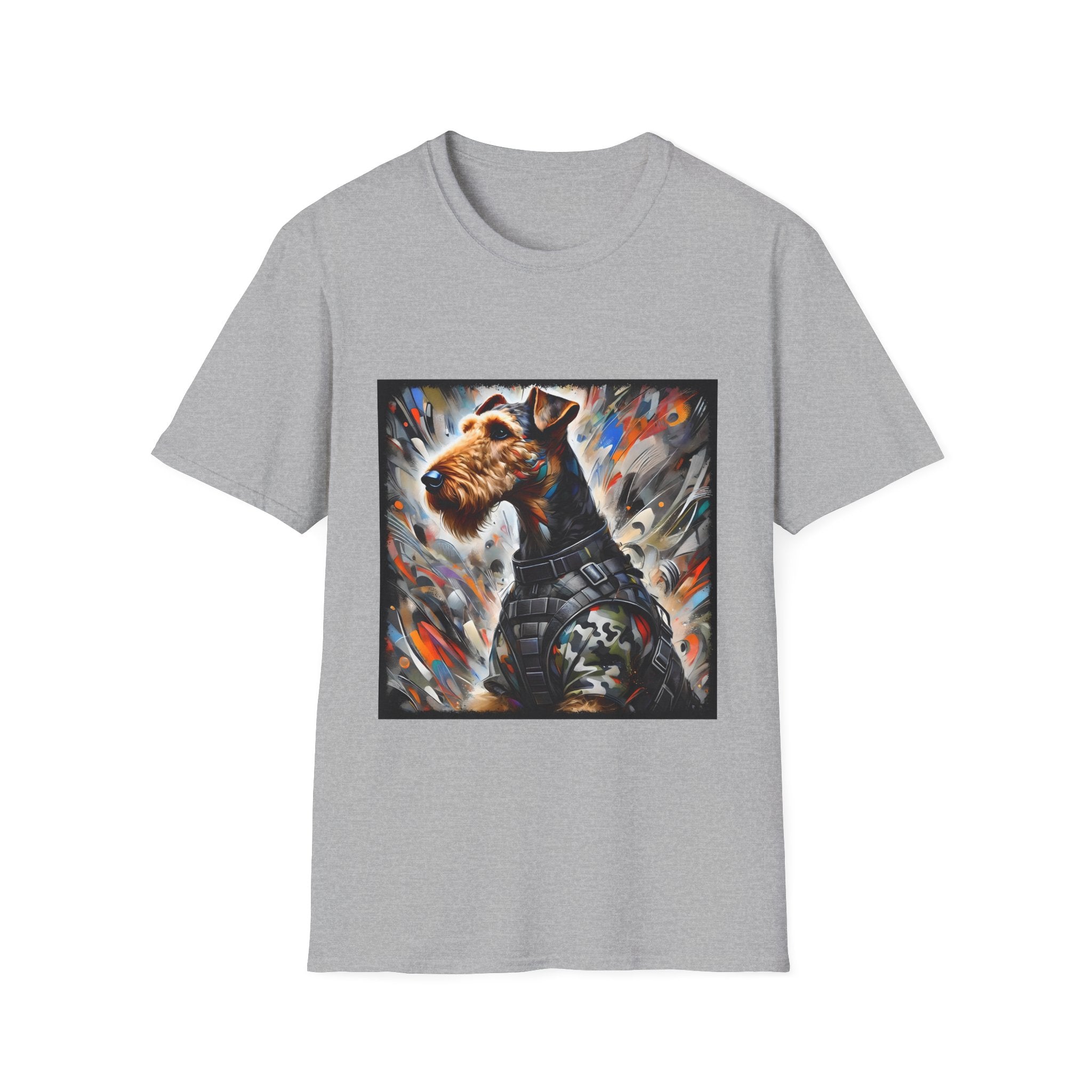 Airedale Terrier Shirt | Bold Camo Classic Dog Lover Tee