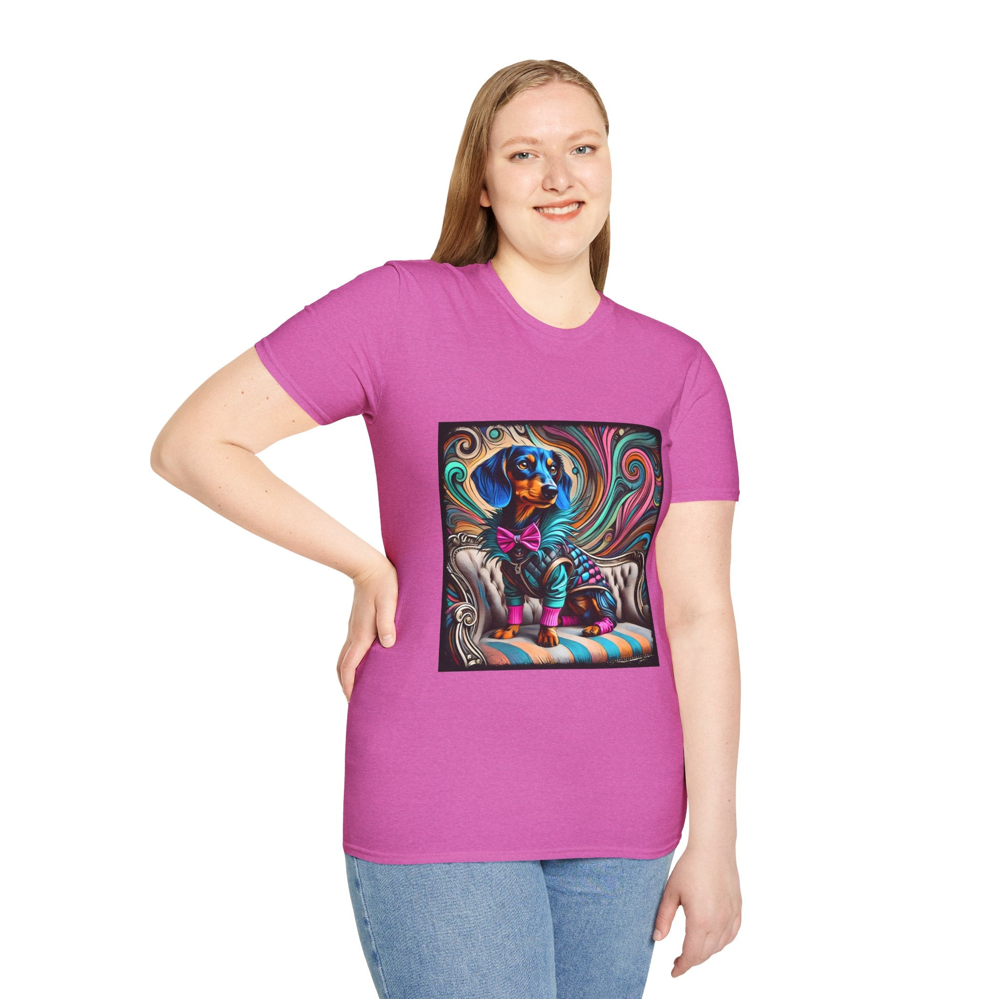 Dachshund Blue Rocker | Unisex Dog T-Shirt