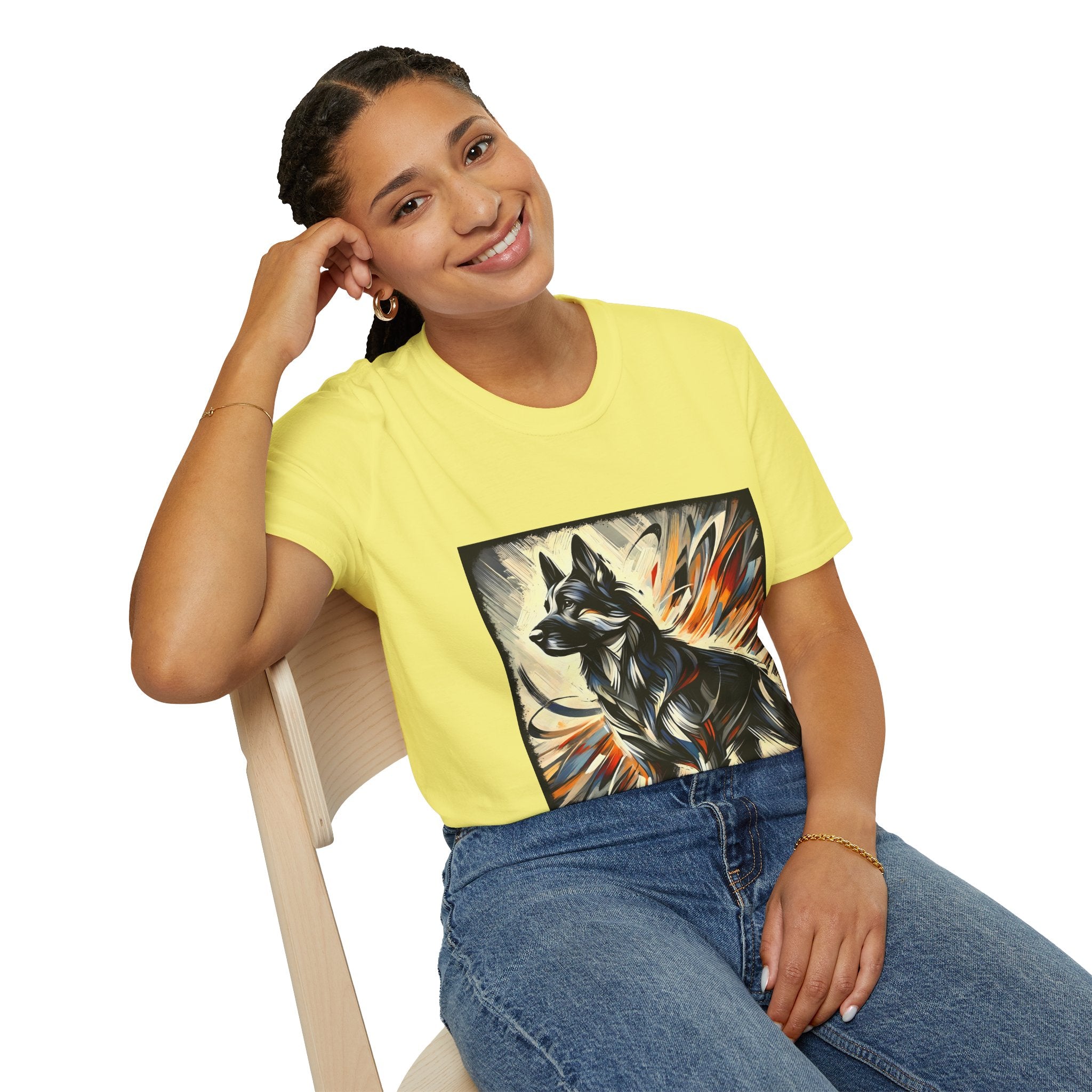 German Shepherd Fire Classic | Unisex Dog T-Shirt