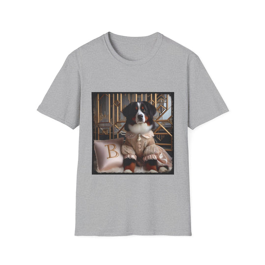 Bernese Mountain Dog Baby Doll design dog lover unisex t-shirt in sport grey