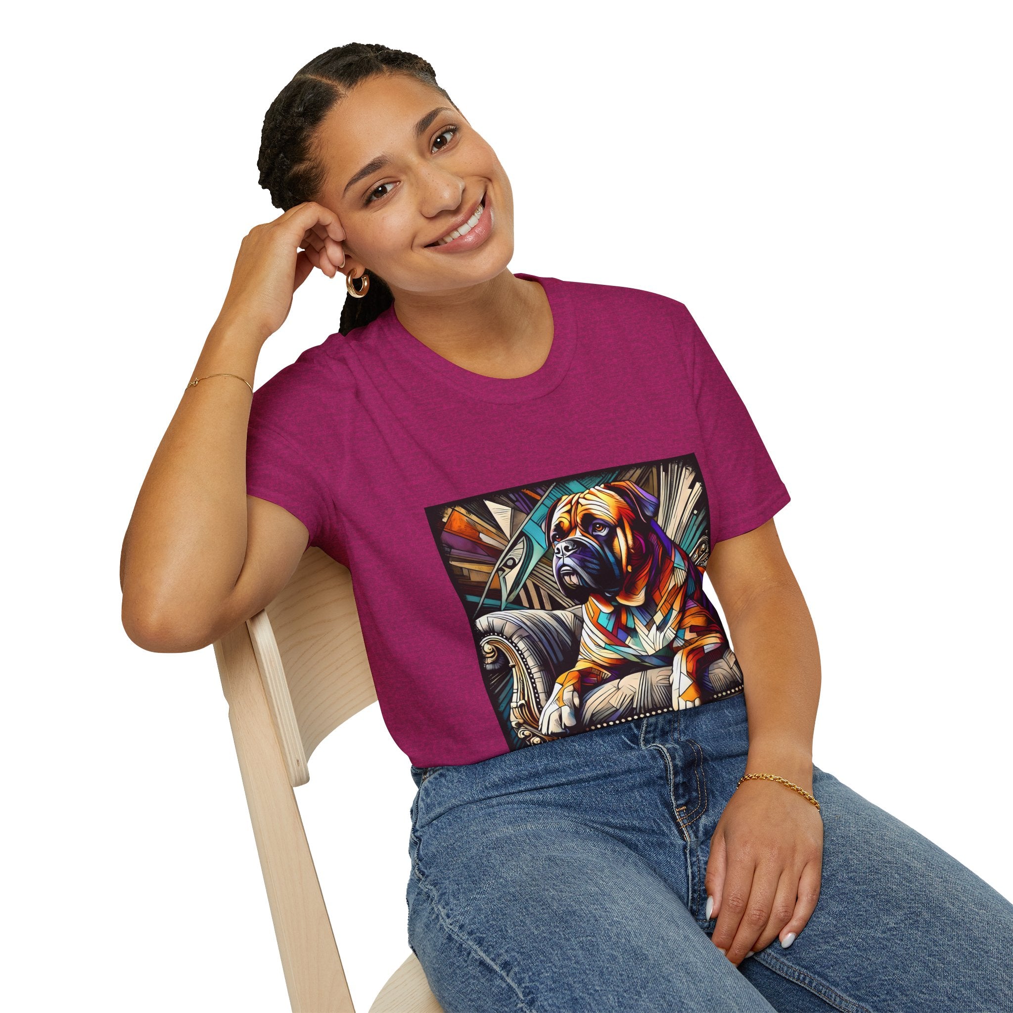 Bullmastiff Vivid Geometric | Unisex Dog T-Shirt