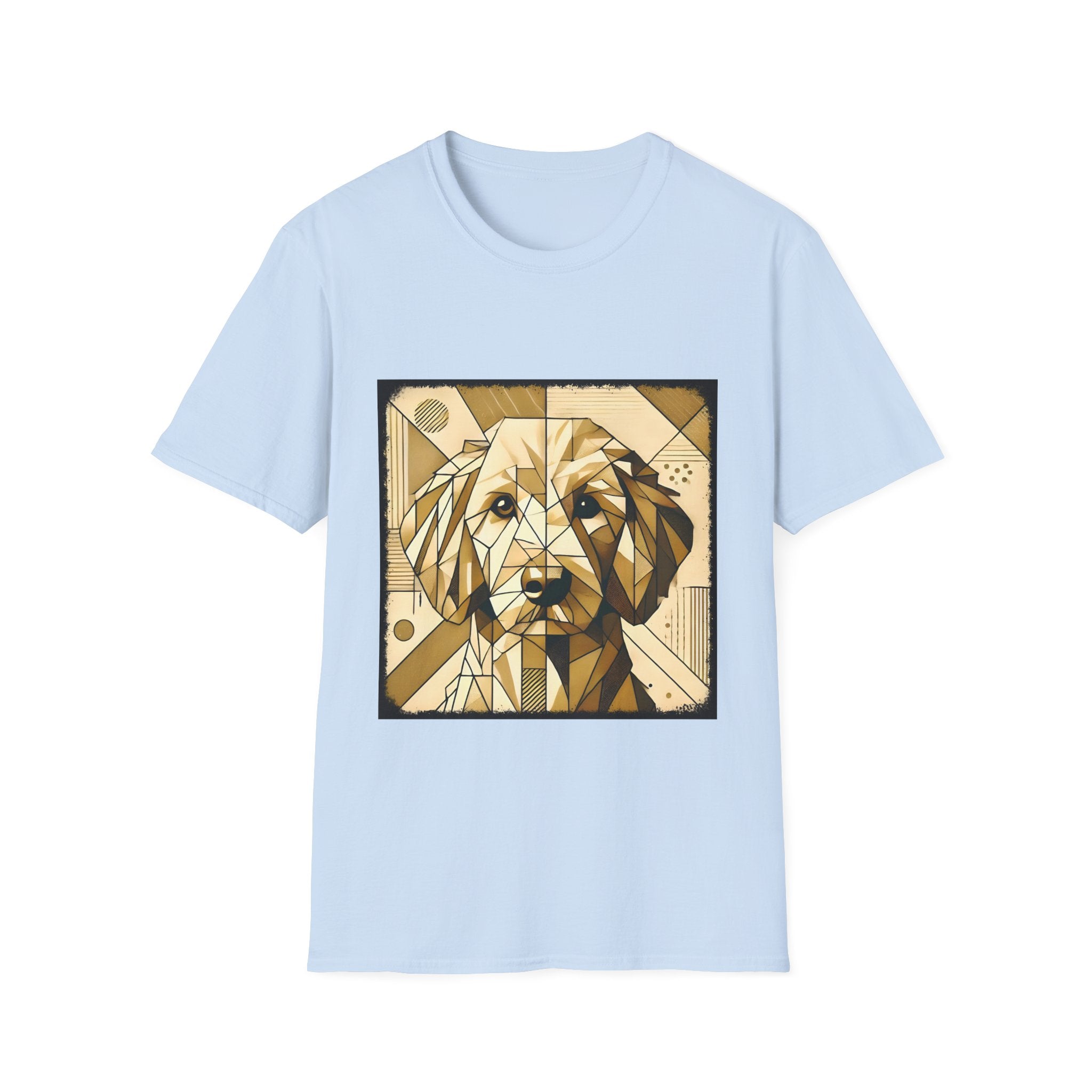 Golden Retriever Shirt | Golden Geometric Design