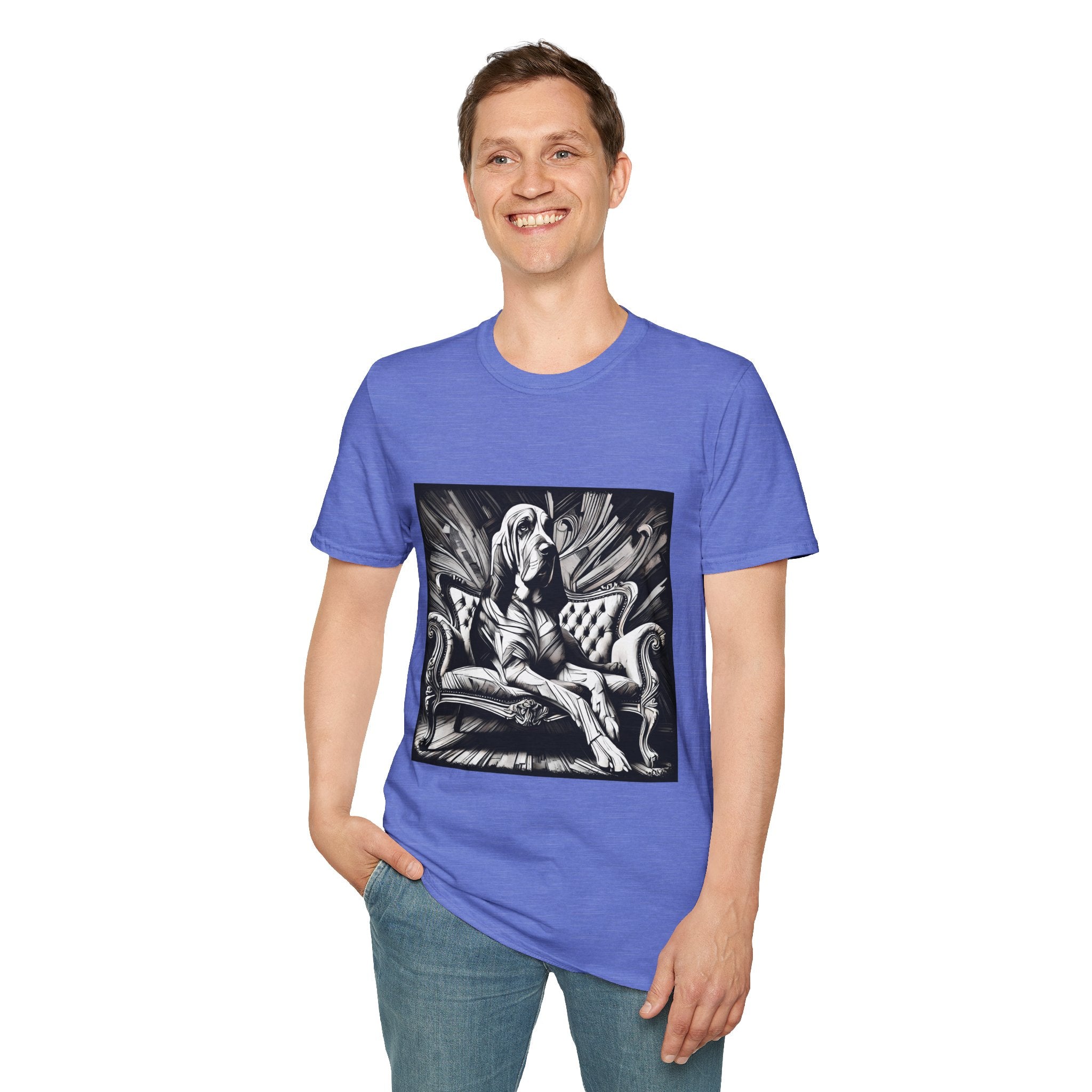Bloodhound B&W Bold | Unisex Dog T-Shirt