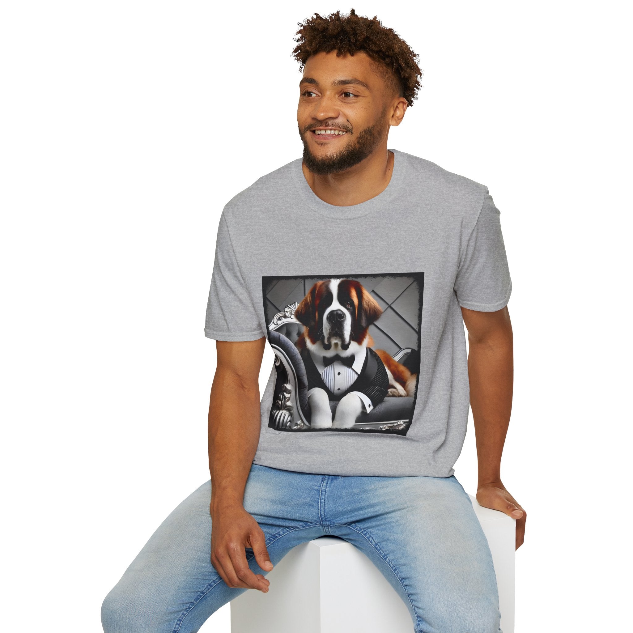 Saint Bernard Plush Pupstar | Unisex Dog T-Shirt