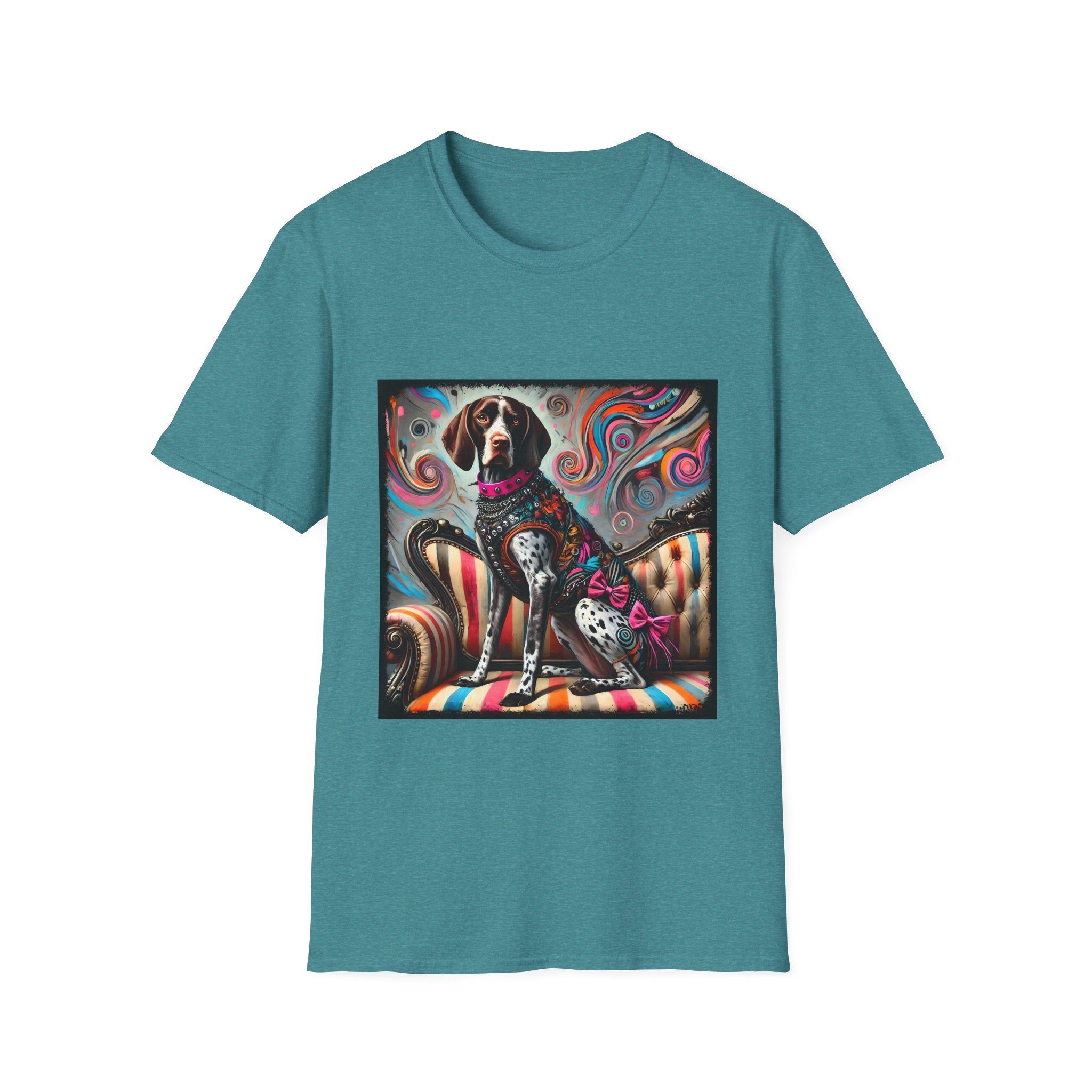German Shorthaired Pointer Pink Rocker | Unisex Dog T-Shirt