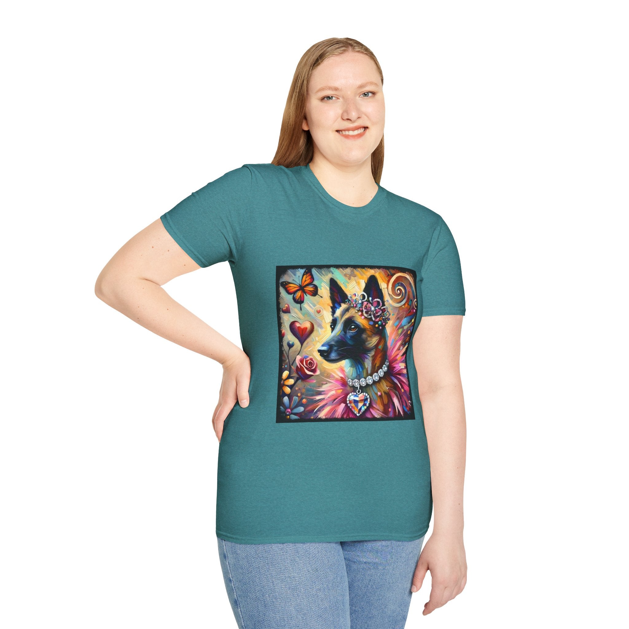 Belgian Malinois Diamond Heart Classic | Unisex Dog T-Shirt