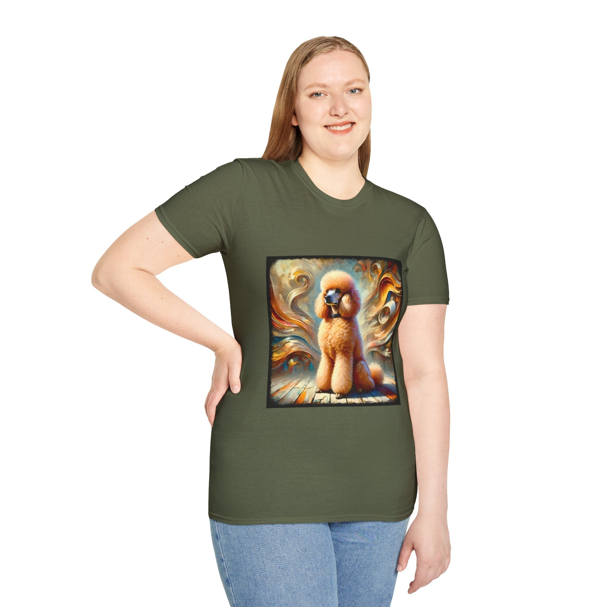 Poodle Golden Swirl | Unisex Dog T-Shirt