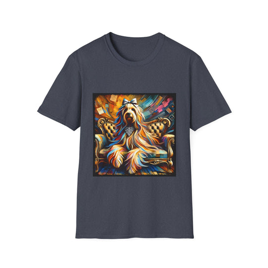 Goldendoodle Bold Classic design dog lover unisex t-shirt in heather navy