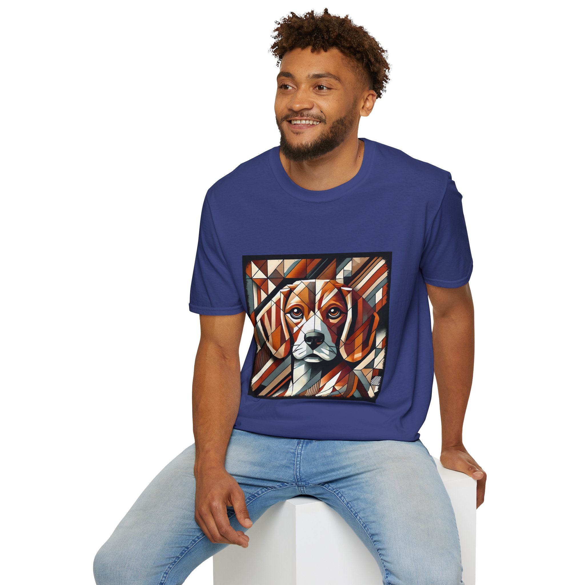 Beagle Warm Geometric | Unisex Dog T-Shirt
