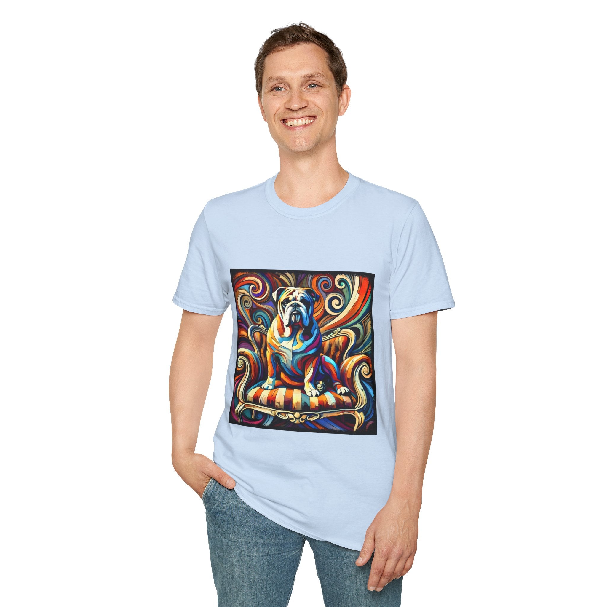 Bulldog Bold Swirl | Unisex Dog T-Shirt